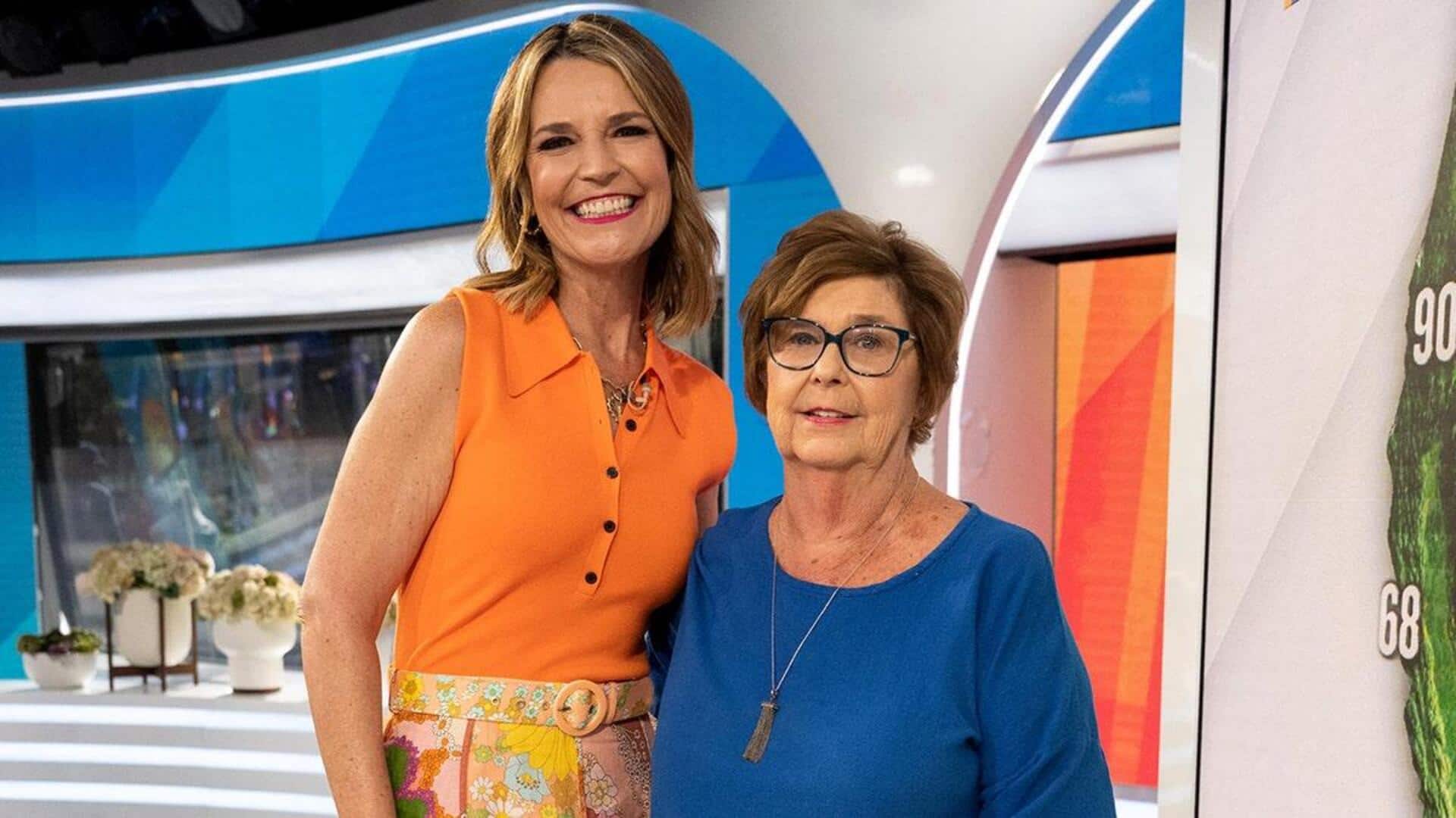 What happened to US news anchor Savannah Guthrie's mother?