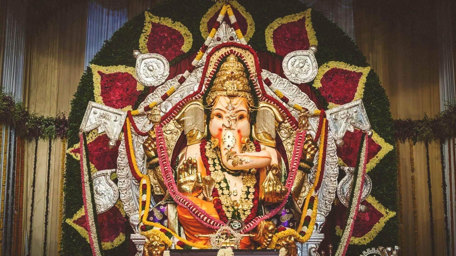 Ganesh Chaturthi: 'Richest' Ganpati idol unveiled in Mumbai