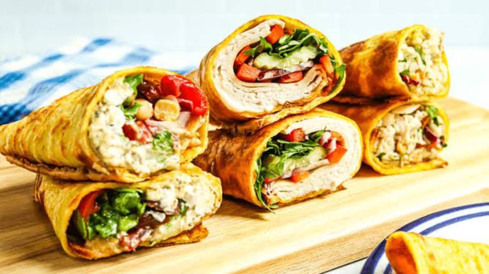 Quick fix: Cottage cheese wrap with herbs