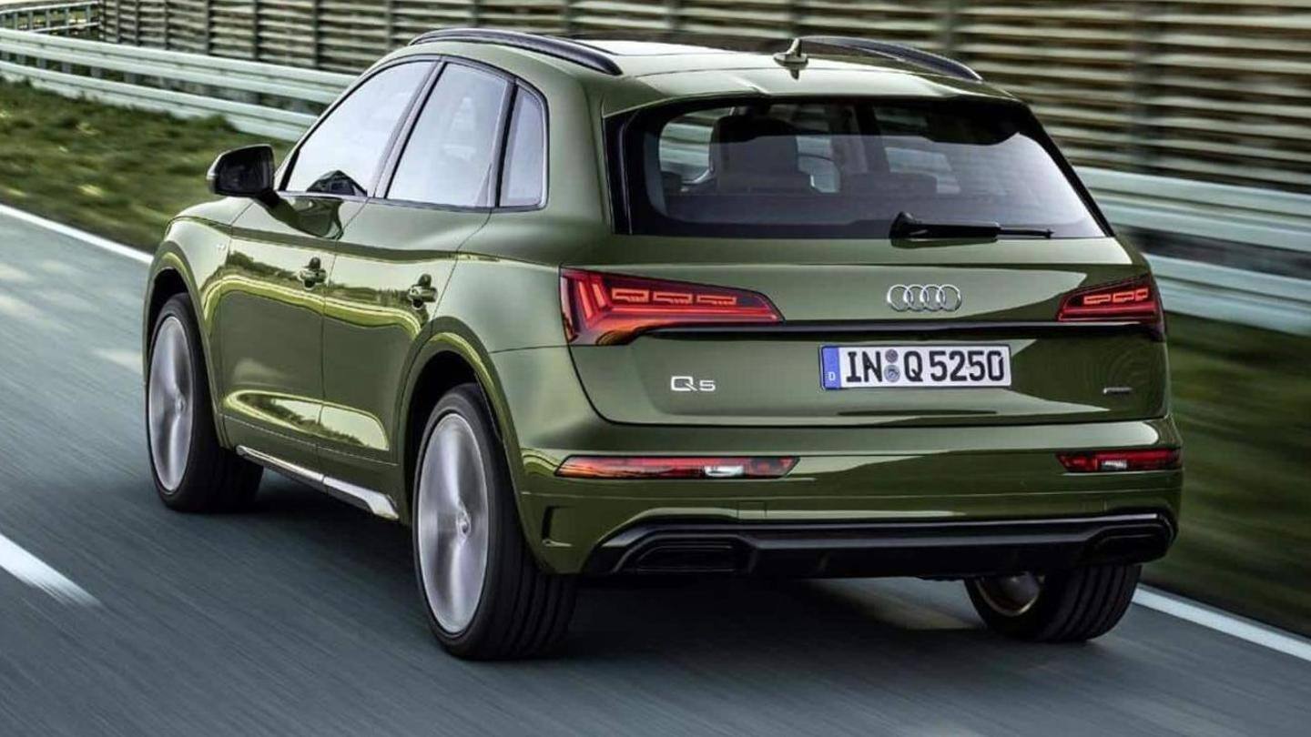 The car has LED headlights and a chrome-finished grille The car has LED headlights and a chrome-finished grille