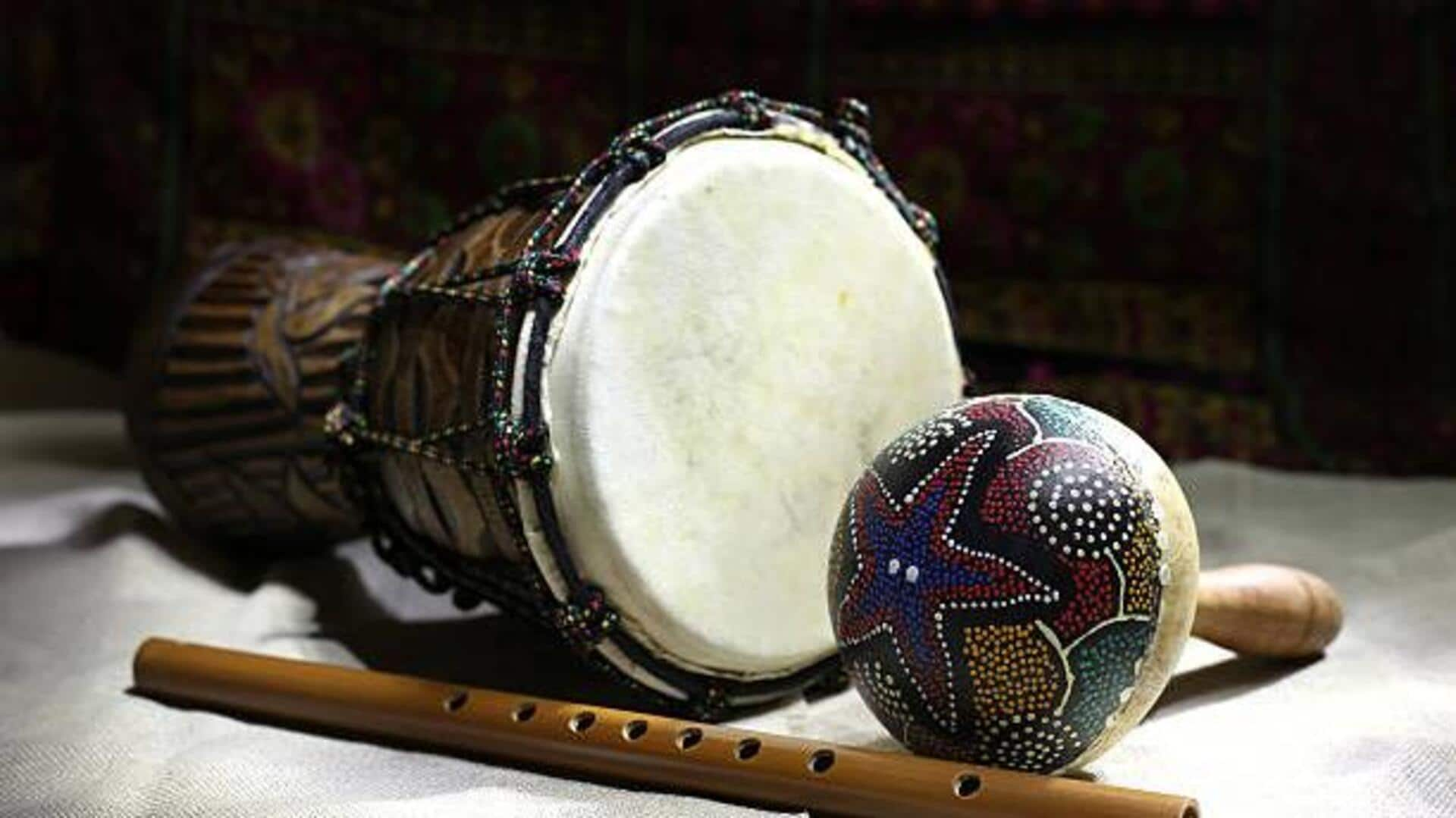 Enhancing cheek muscle tone with African instruments