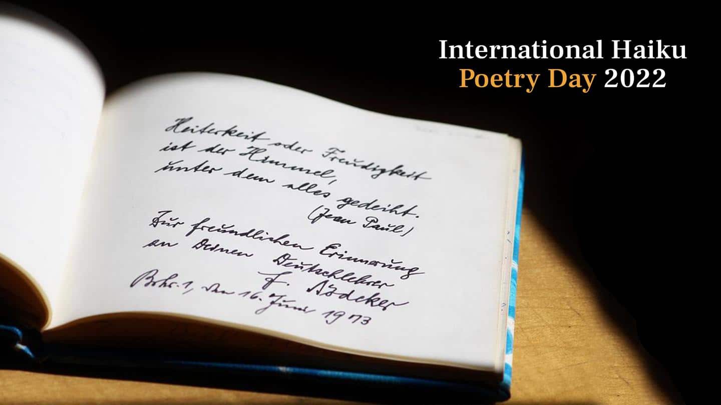 International Haiku Poetry Day 2022: When words create magic