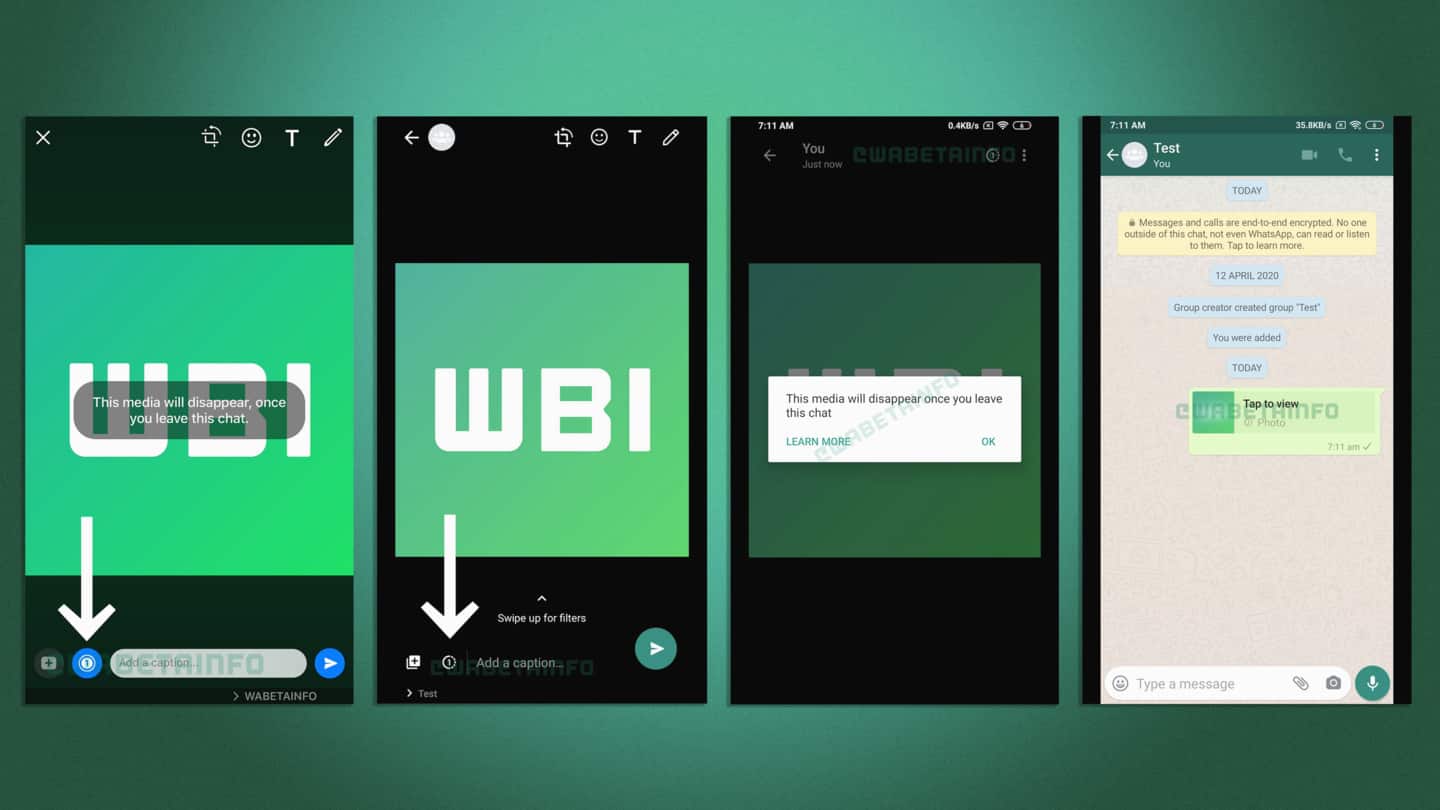 Leaked screenshots suggest WhatsApp might roll out self-destructing images