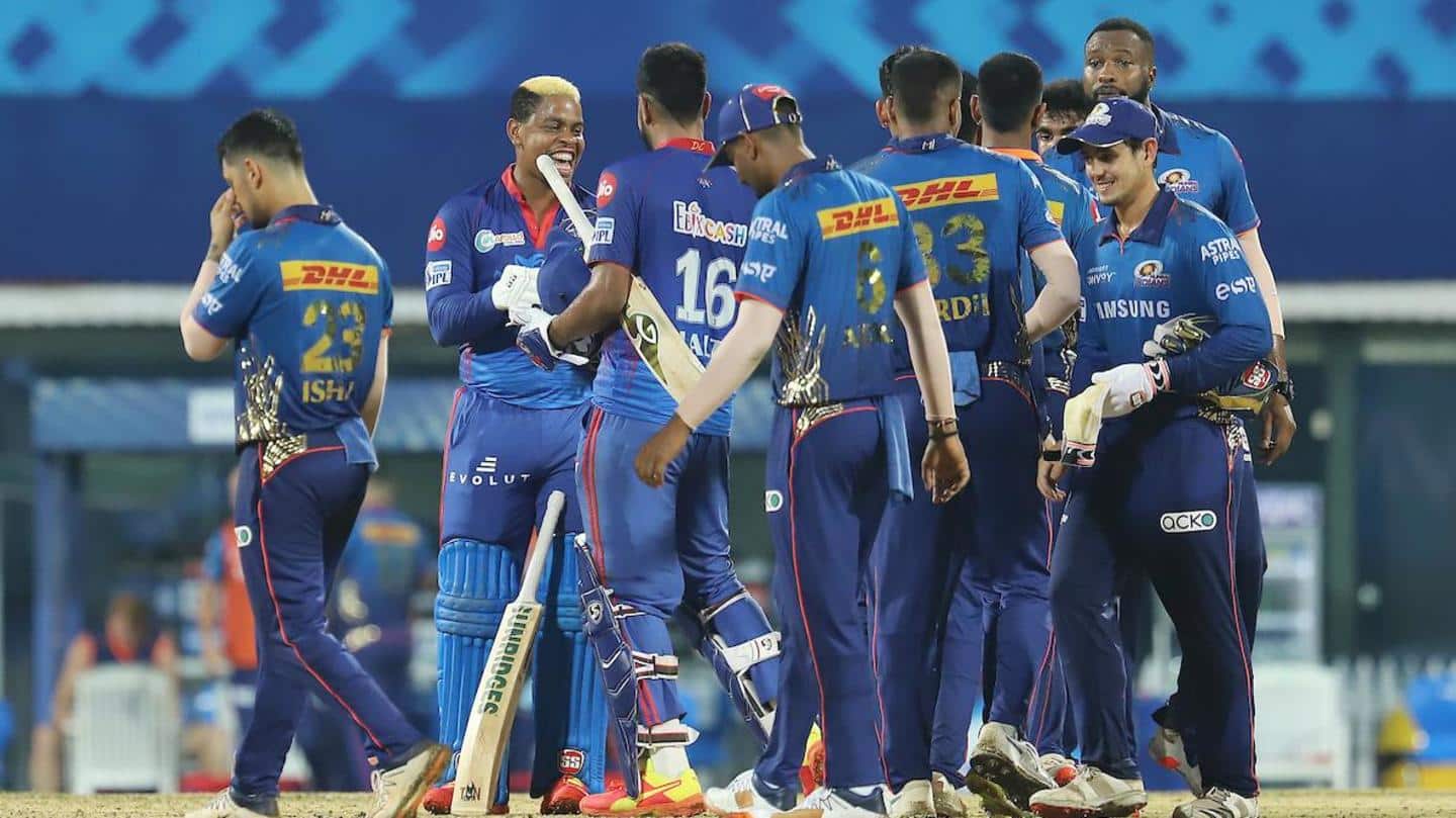 IPL 2021: MI lost their second game this season IPL 2021: MI lost their second game this season