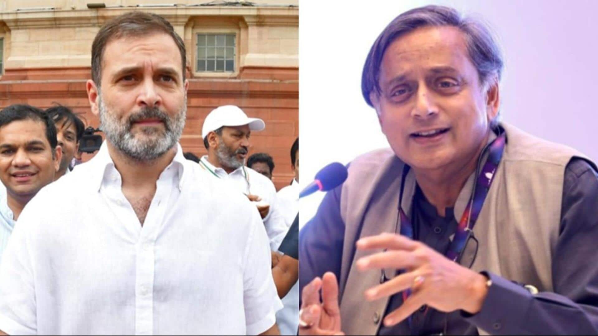 Tharoor to skip Congress meet over 'insult' at Gandhi's event
