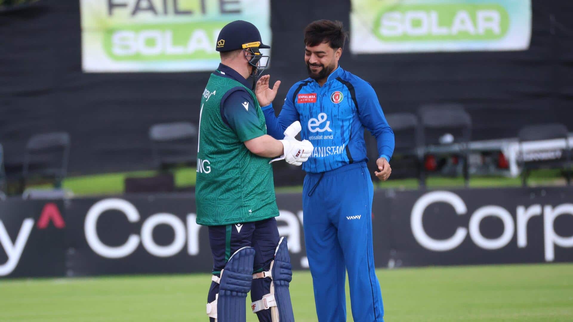 3rd ODI: Ghazanfar, Rashid rattle Ireland with three-wicket hauls