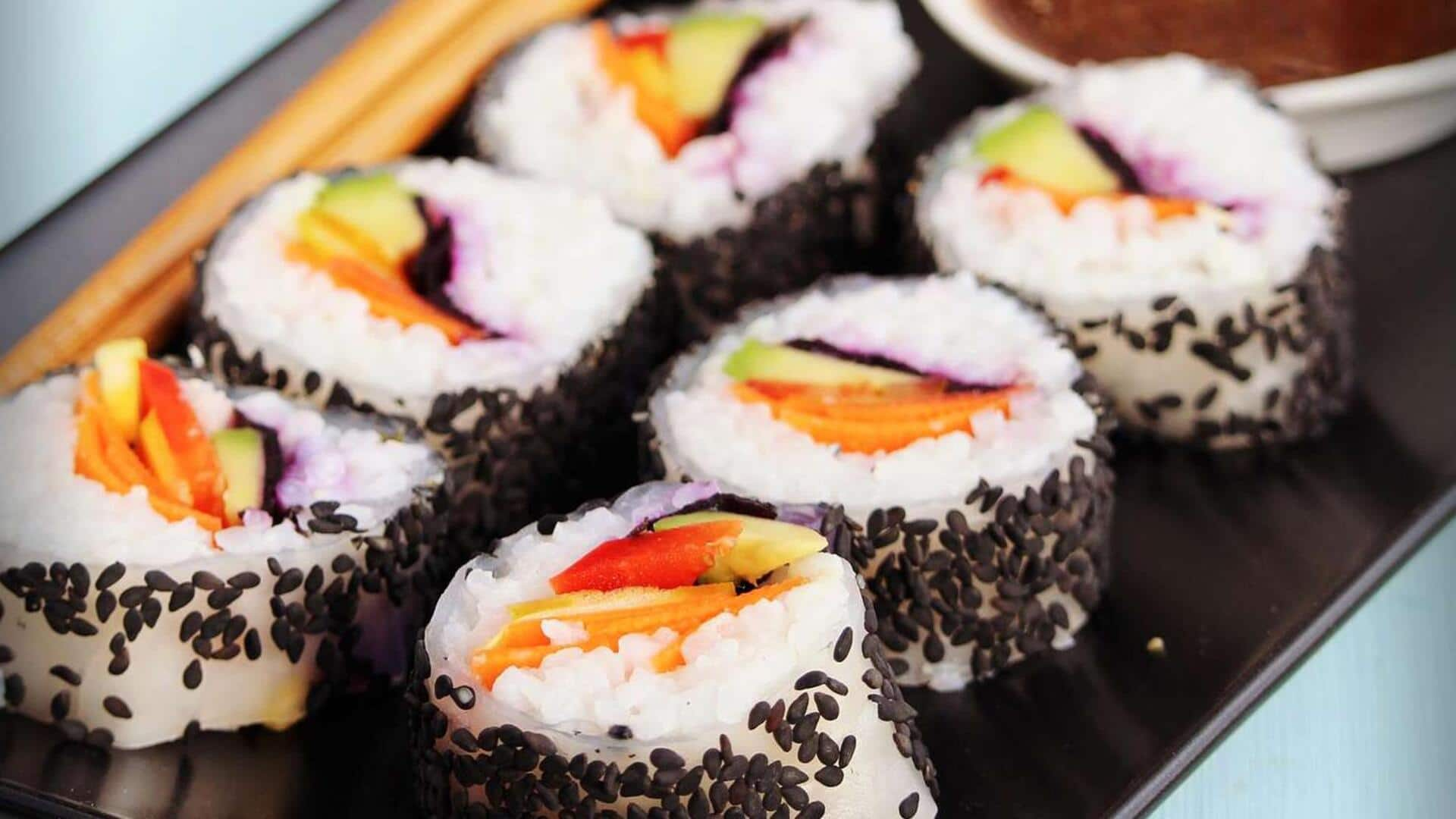 Recipe: Impress your guests with Japanese vegetarian sushi