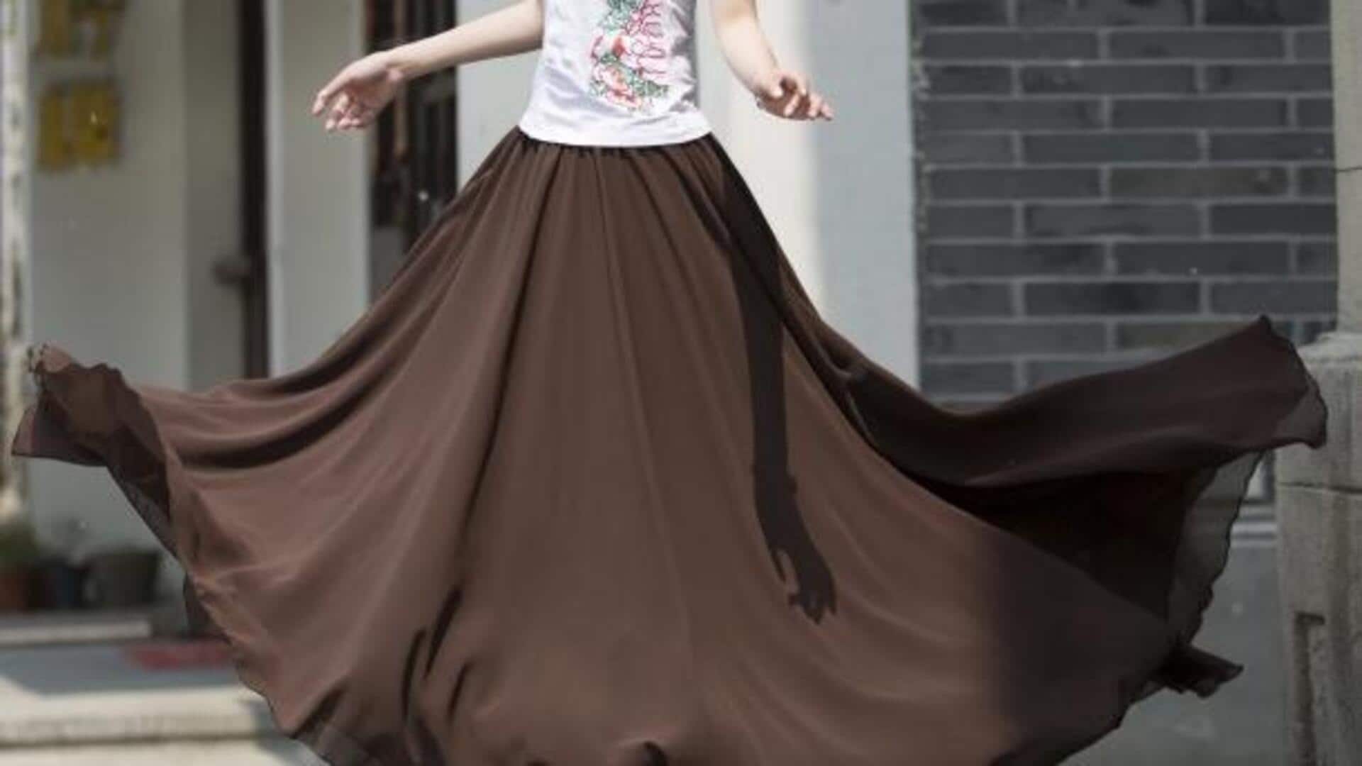 5 styles to pair with chiffon skirts