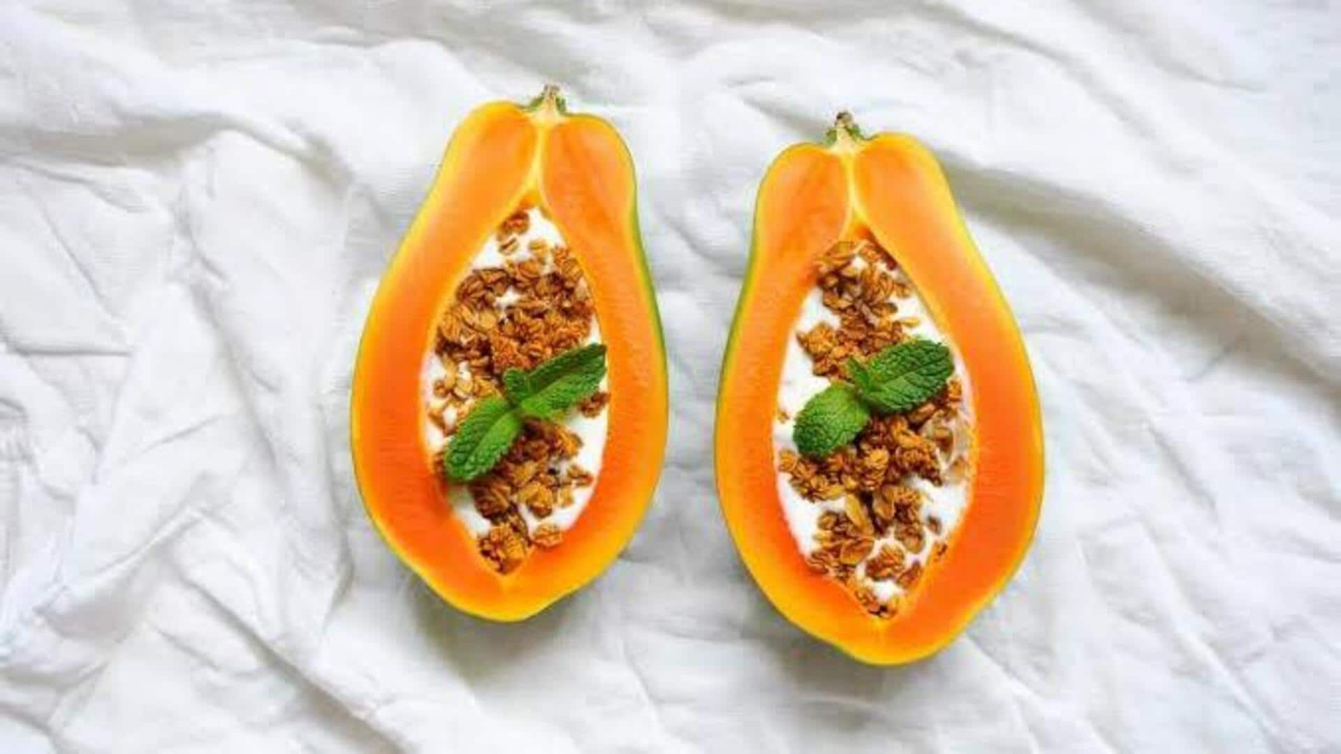 Try these recipes using papaya and mint