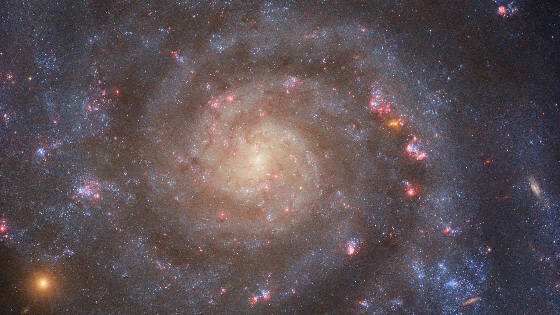 Hubble telescope photographs spiral galaxy in stunning details