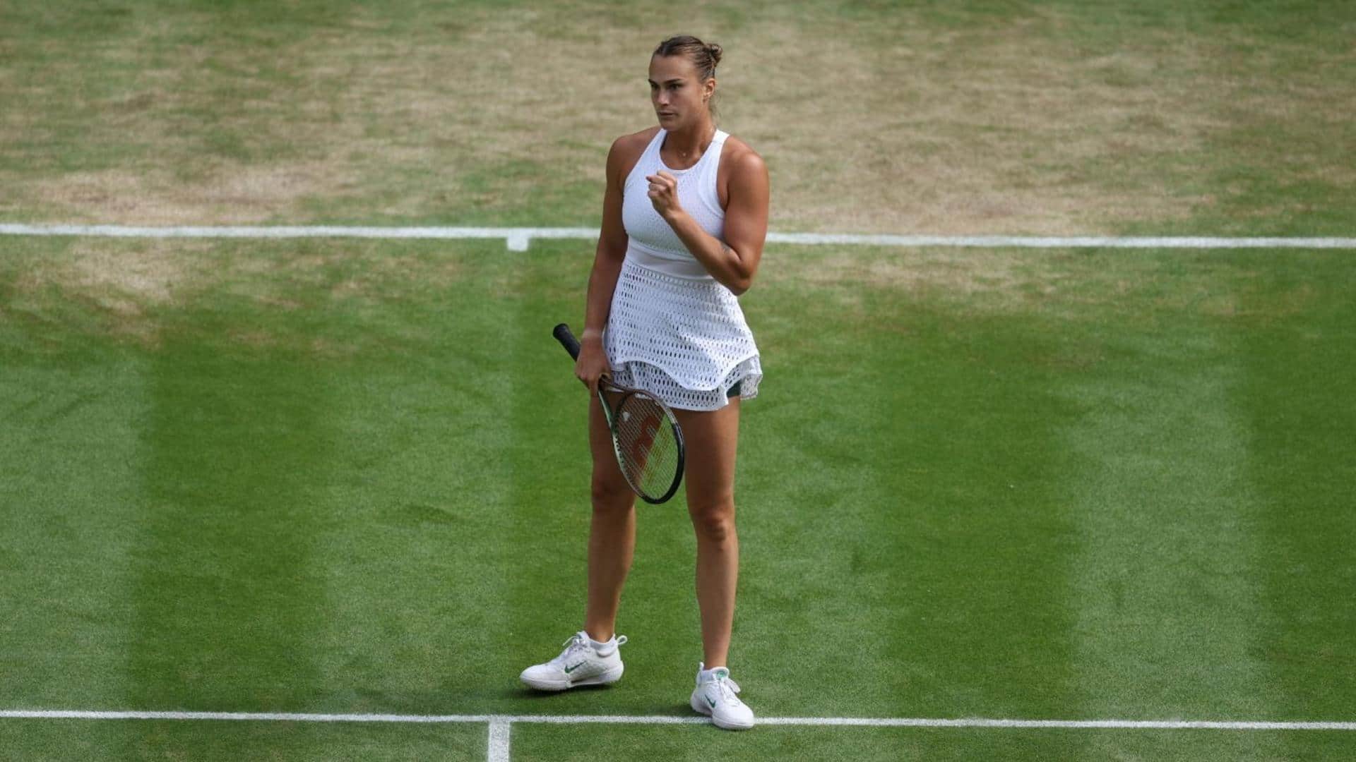 Aryna Sabalenka reaches her second Wimbledon quarter-final: Key stats