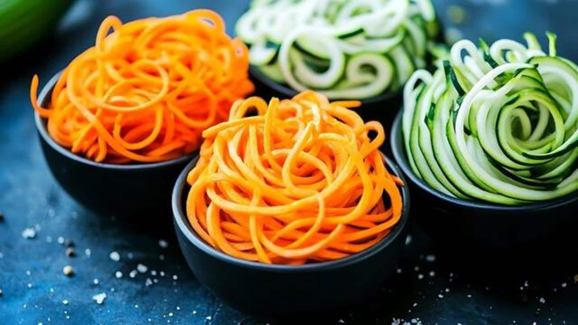 Craft your own vegetable spiralizer with everyday items