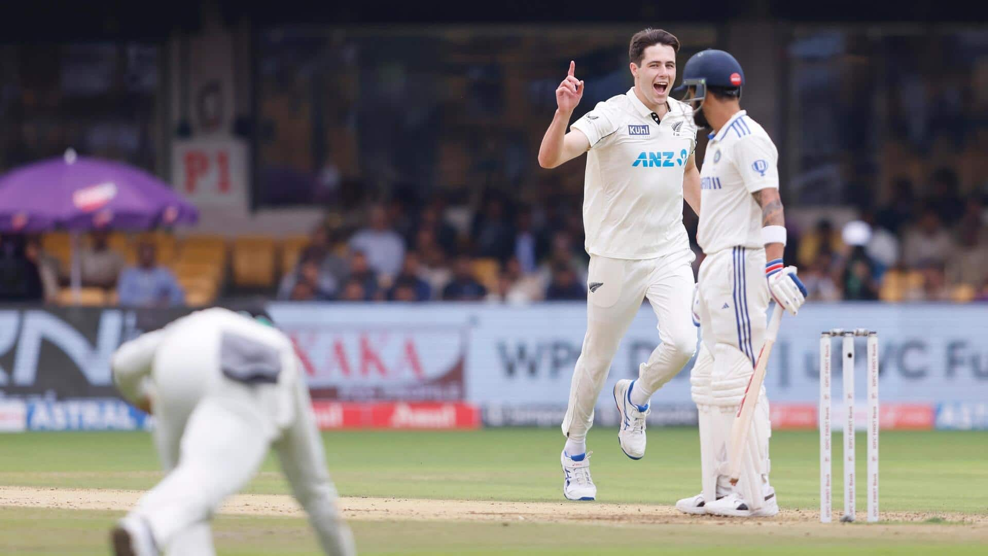 William O'Rourke takes four-fer against India in Bengaluru Test: Stats