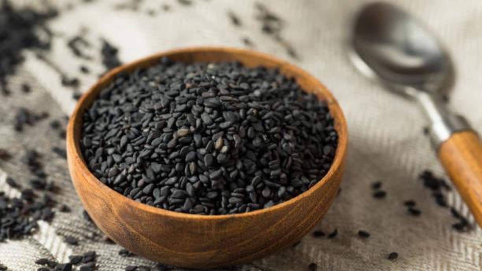 Try these recipes using black sesame seeds