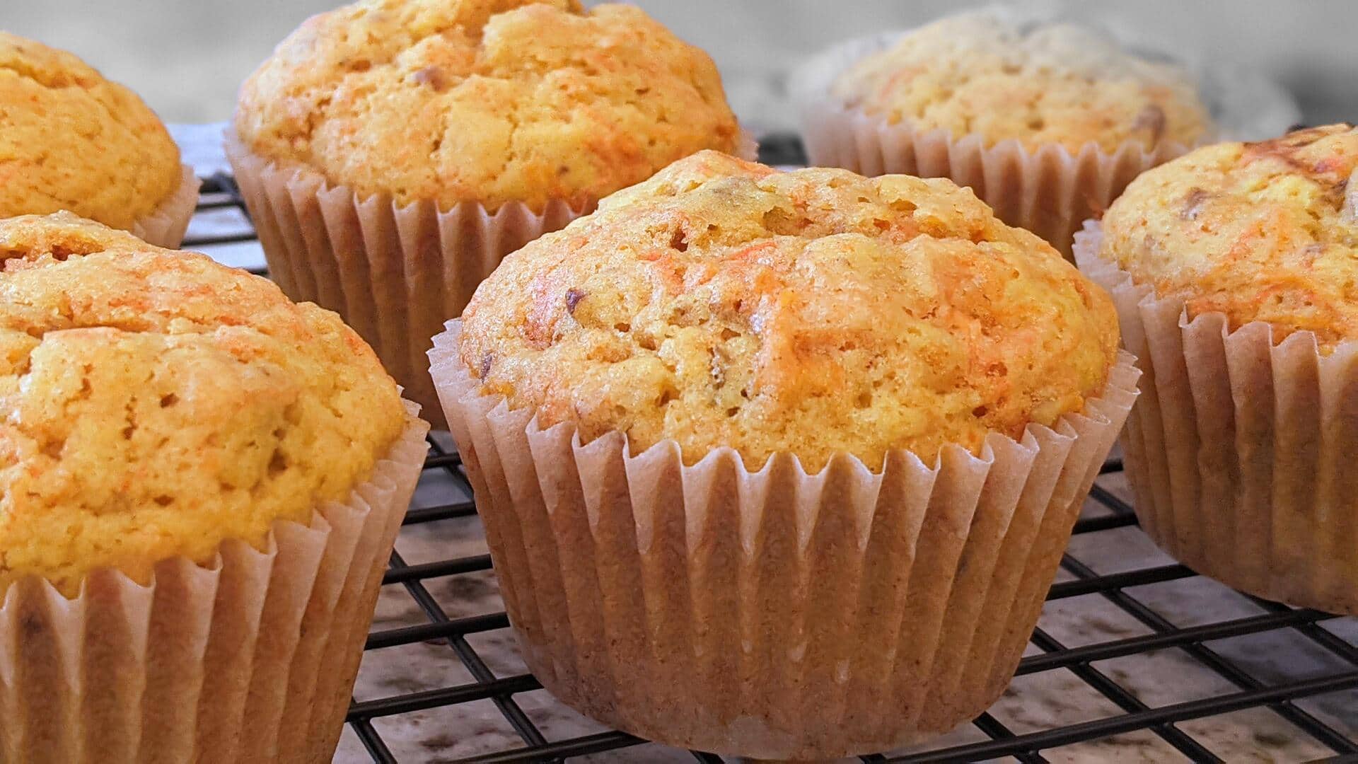 Quick breakfasts: Carrot tahini mini muffins