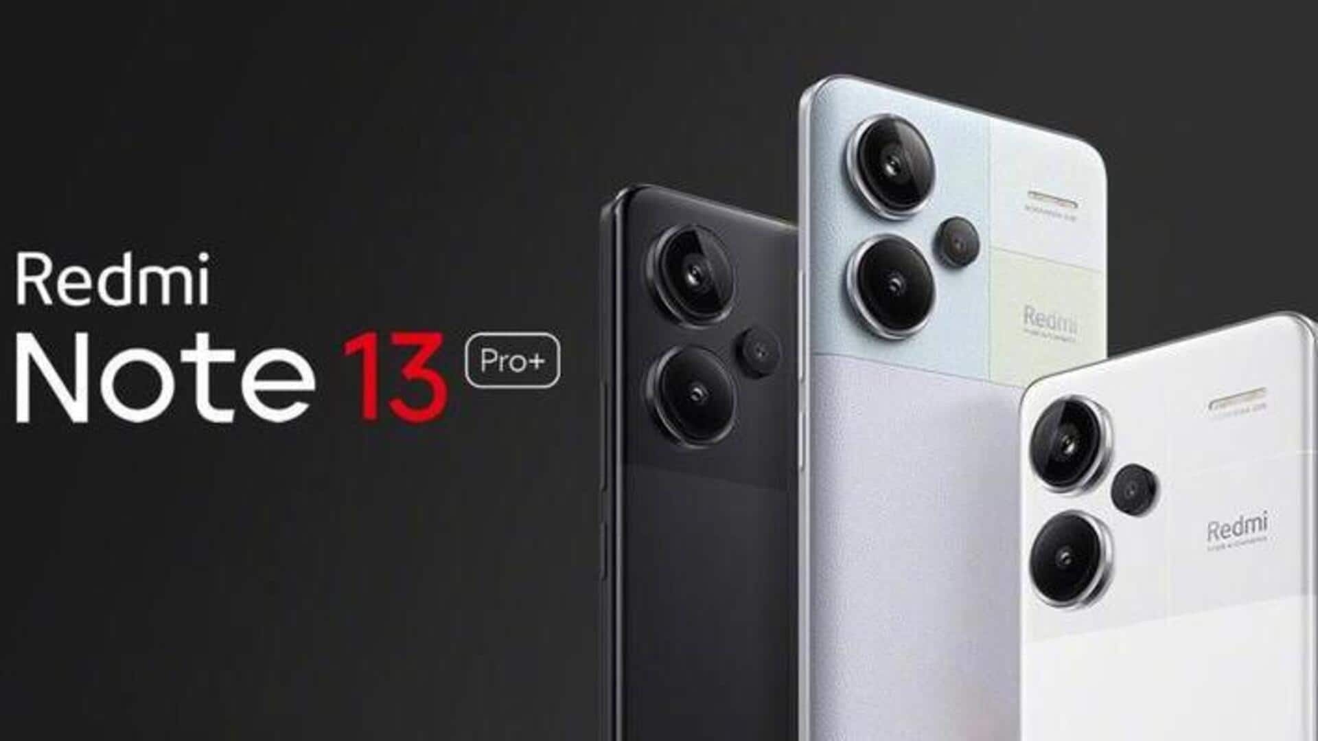 Redmi Note 13 Pro+'s specifications confirmed ahead of India launch