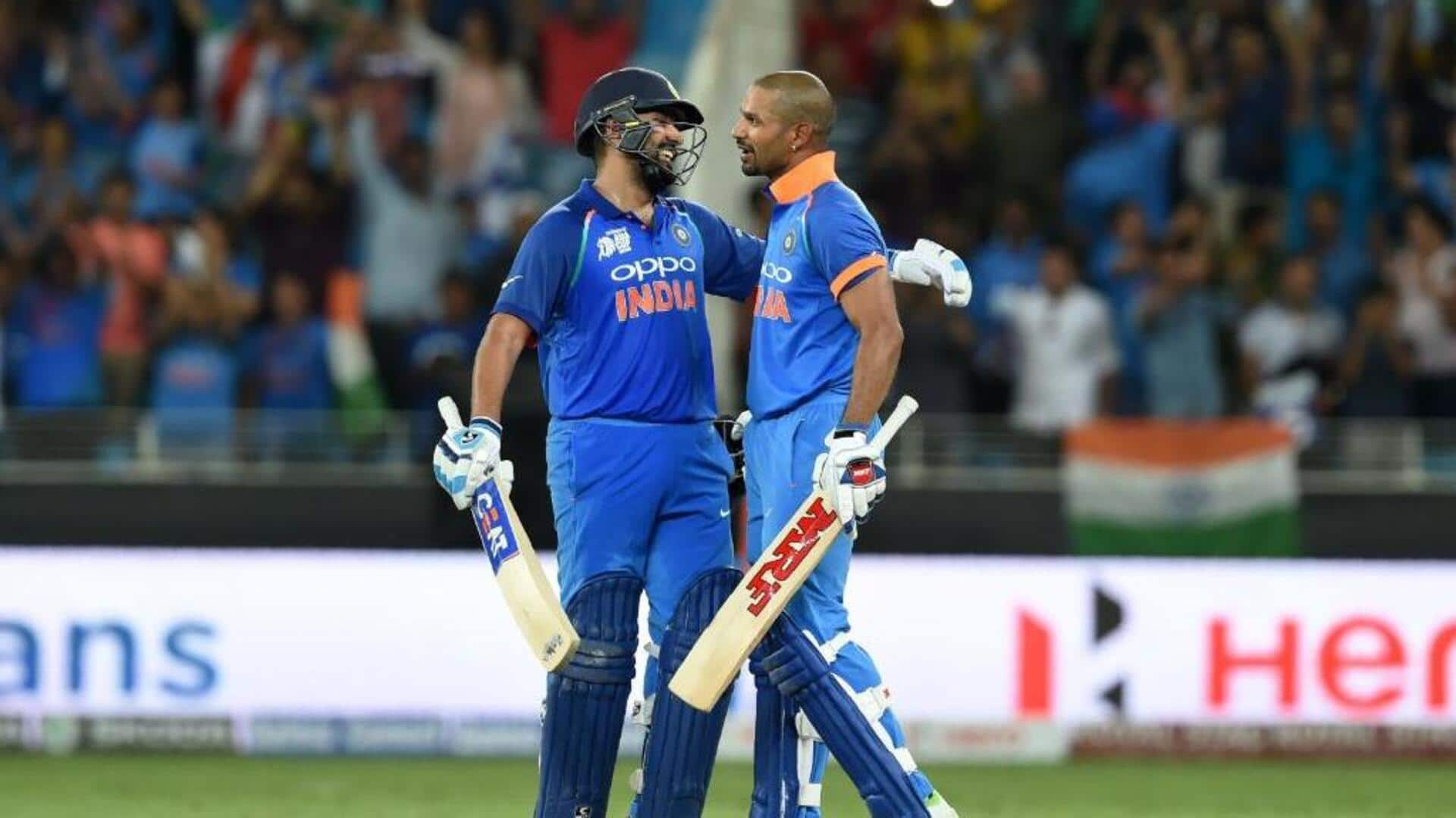 Dhawan reveals MS Dhoni's role in forming iconic opening duo