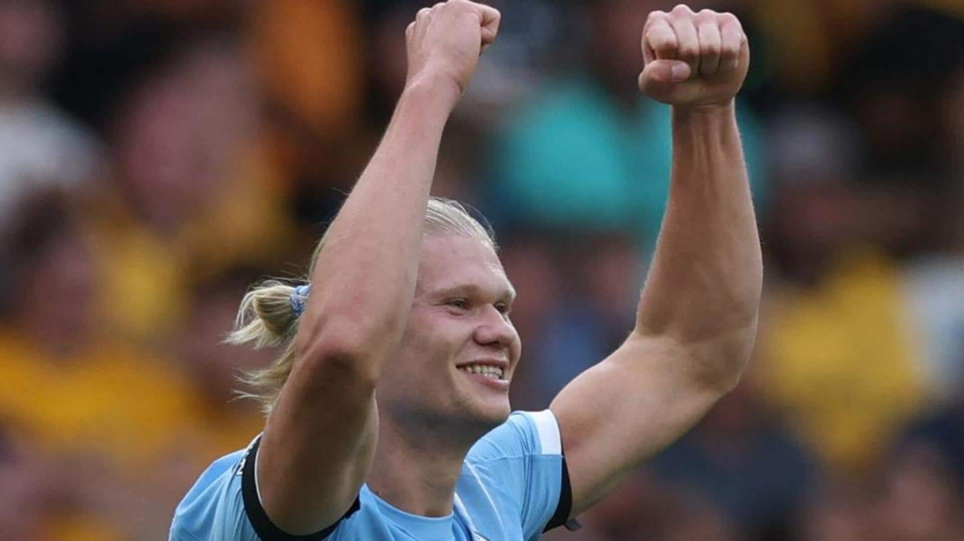 Erling Haaland attains this unique feat with brace against Wolves