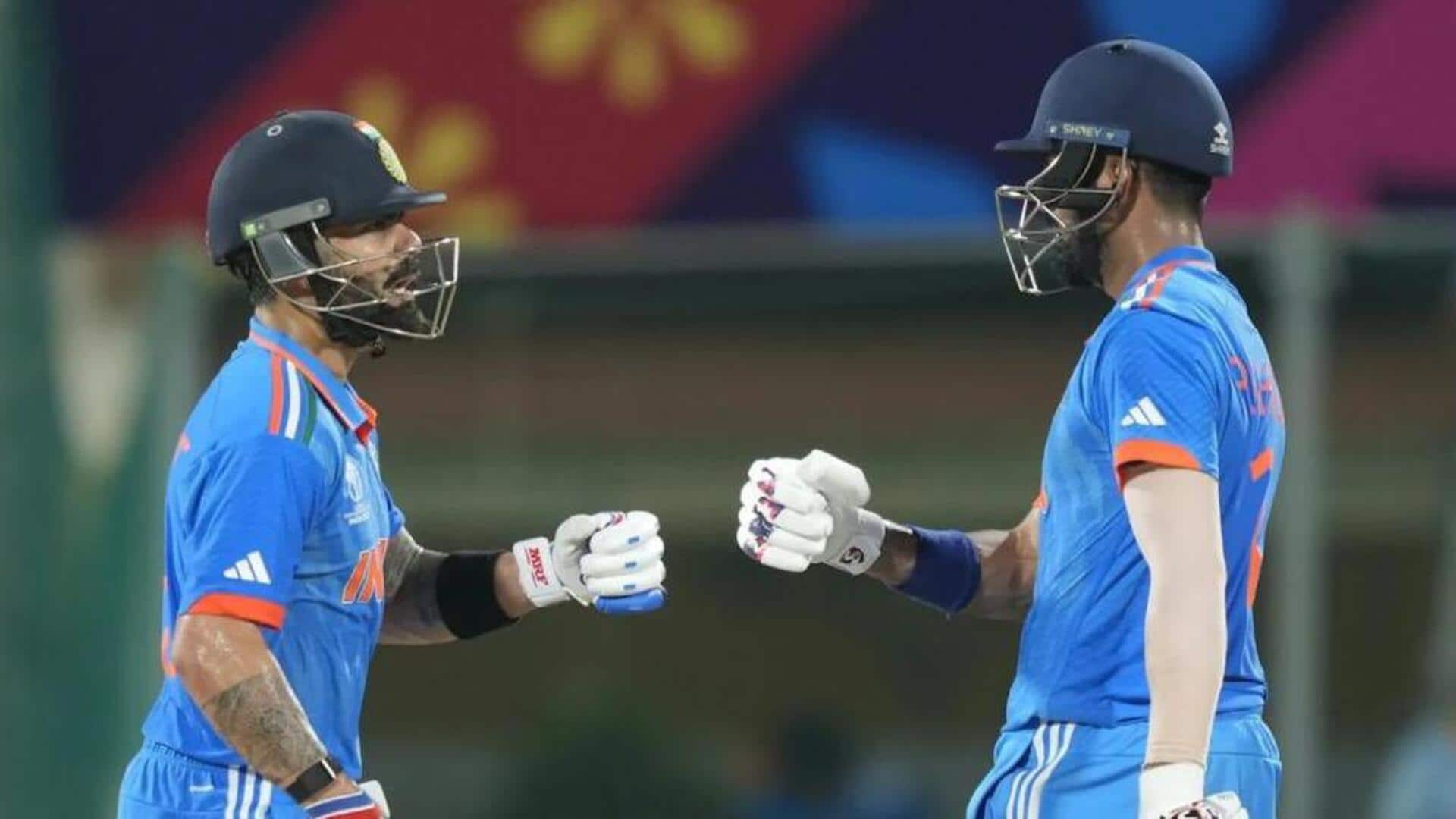 Kohli-Rahul script India's highest ODI World Cup partnership against Australia
