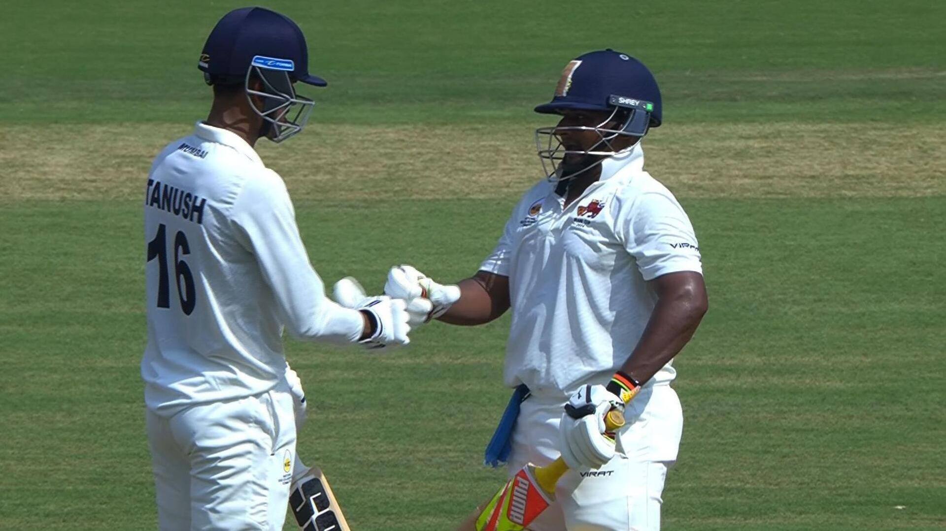 Sarfaraz Khan becomes Mumbai's first-ever double-centurion in Irani Cup