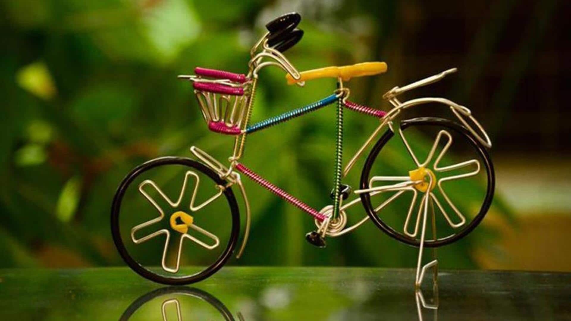DIY: How to make bicycle models using recycled wire