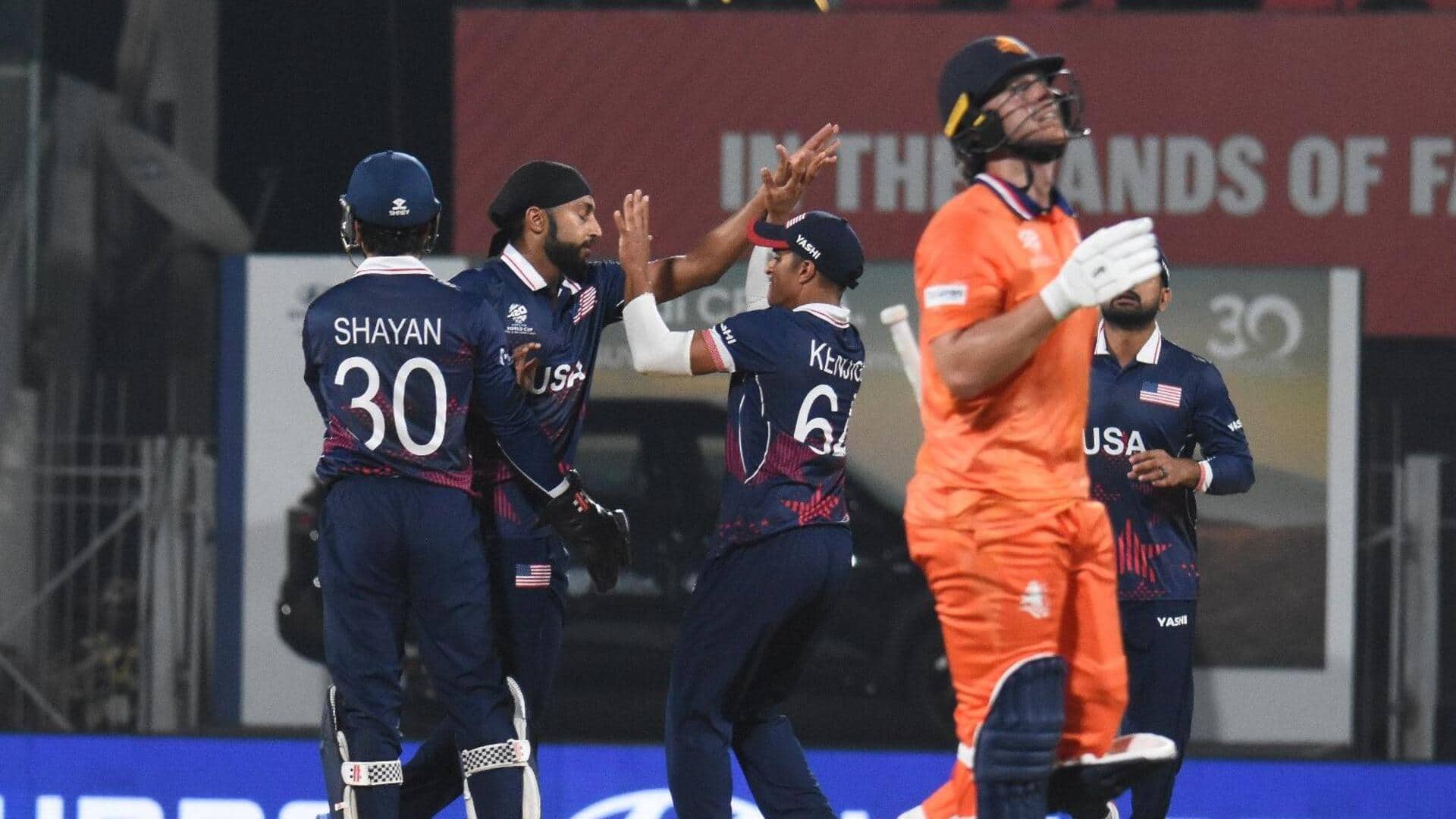 T20 World Cup: USA's Harmeet Singh floors Netherlands with four-fer