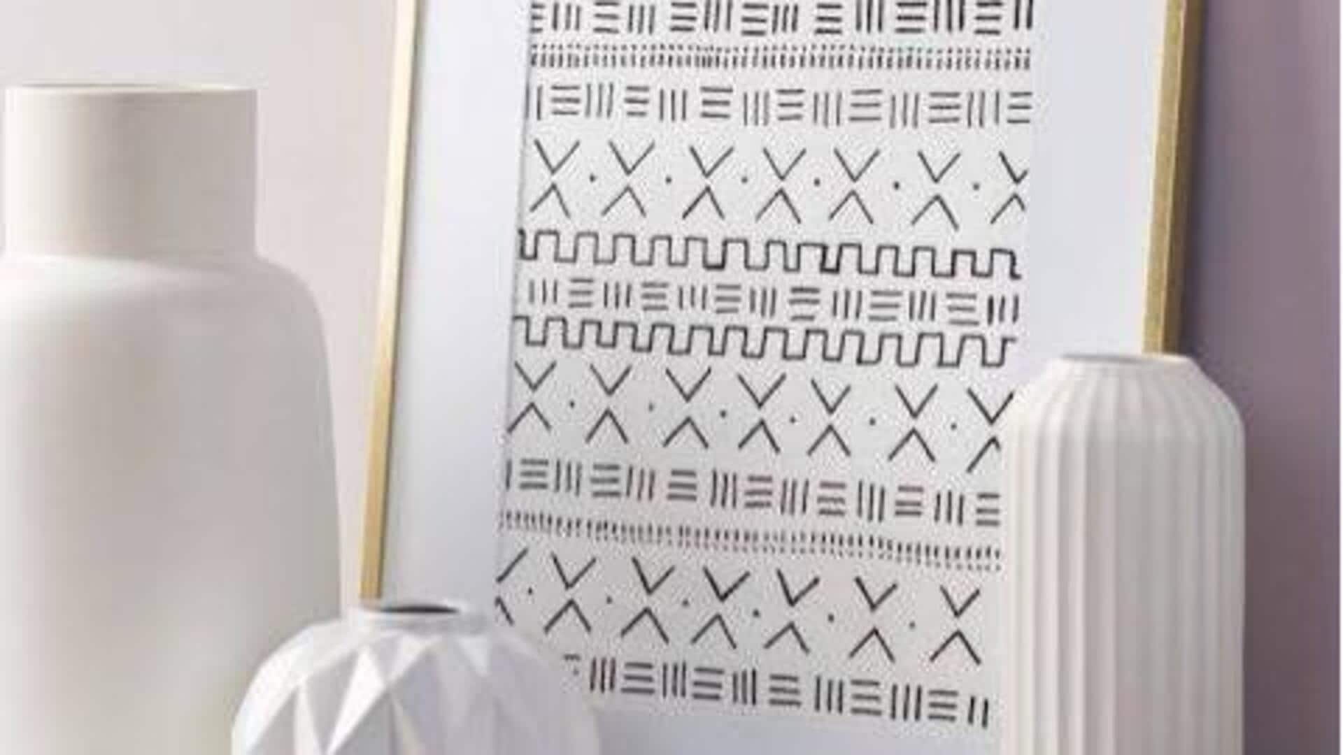 How to make mudcloth art on paper