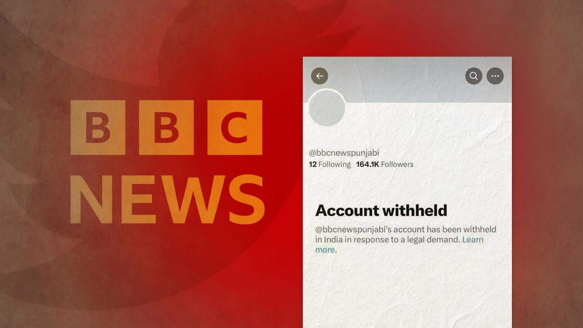 BBC Punjabi's Twitter account withheld amid crackdown on Amritpal Singh