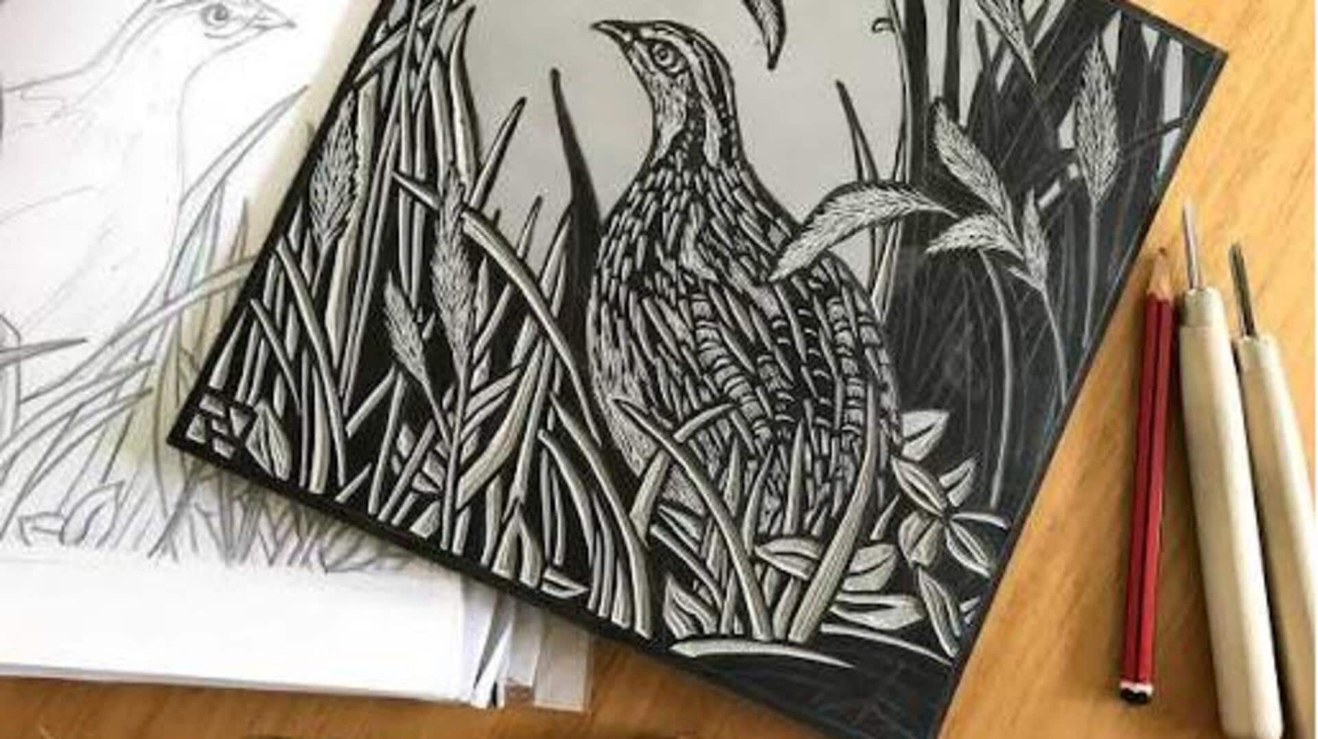 What is linocut printing?