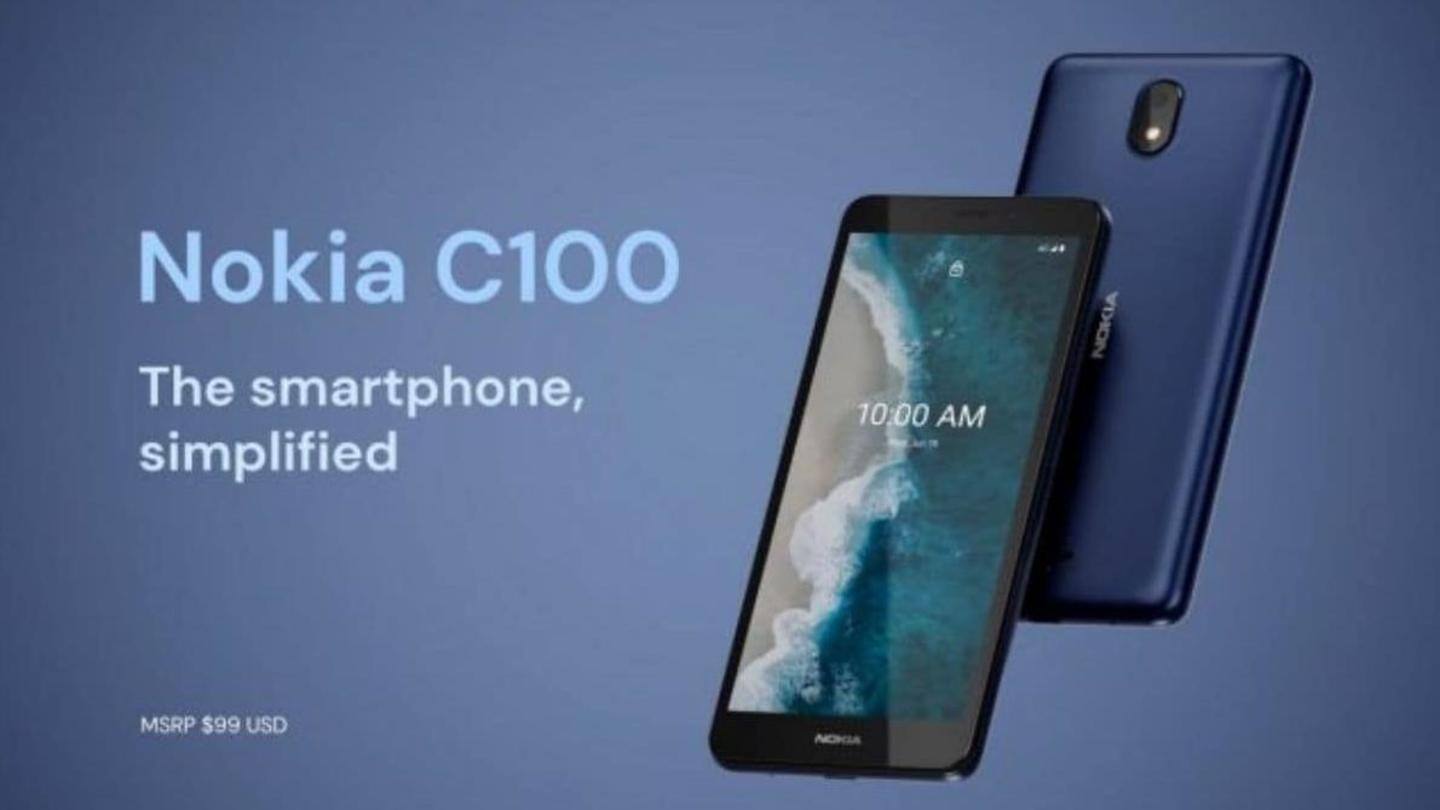Nokia C100 is powered by a MediaTek Helio A22 chipset Nokia C100 is powered by a MediaTek Helio A22 chipset