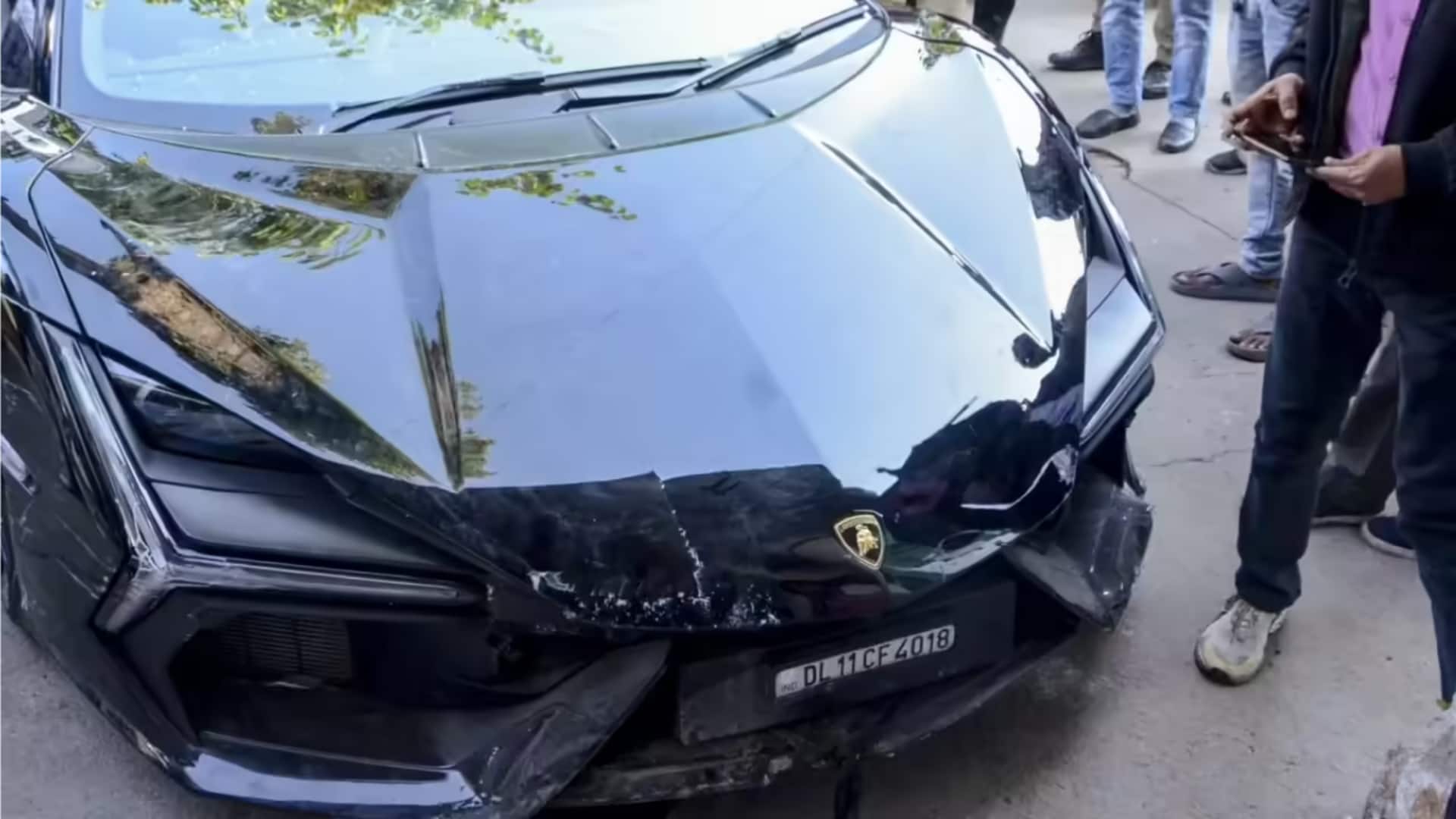 Bodyguards rushed to tycoon's son after Lamborghini crash