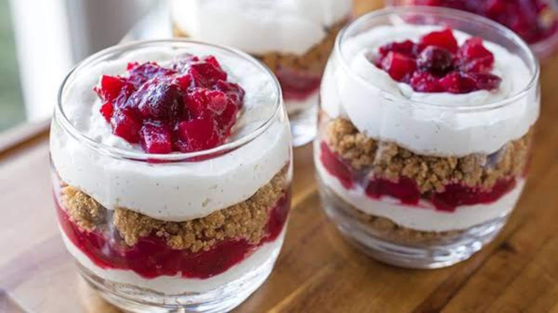When breakfast feels boring, try this cranberry parfait 