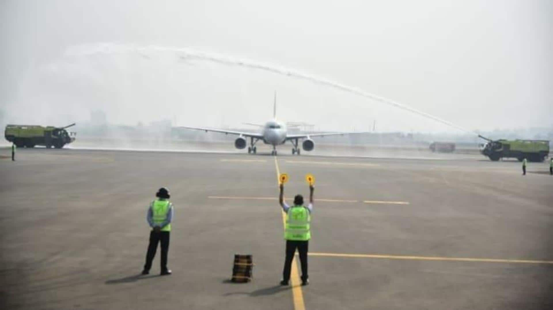 Navi Mumbai airport conducts 1st commercial flight validation test