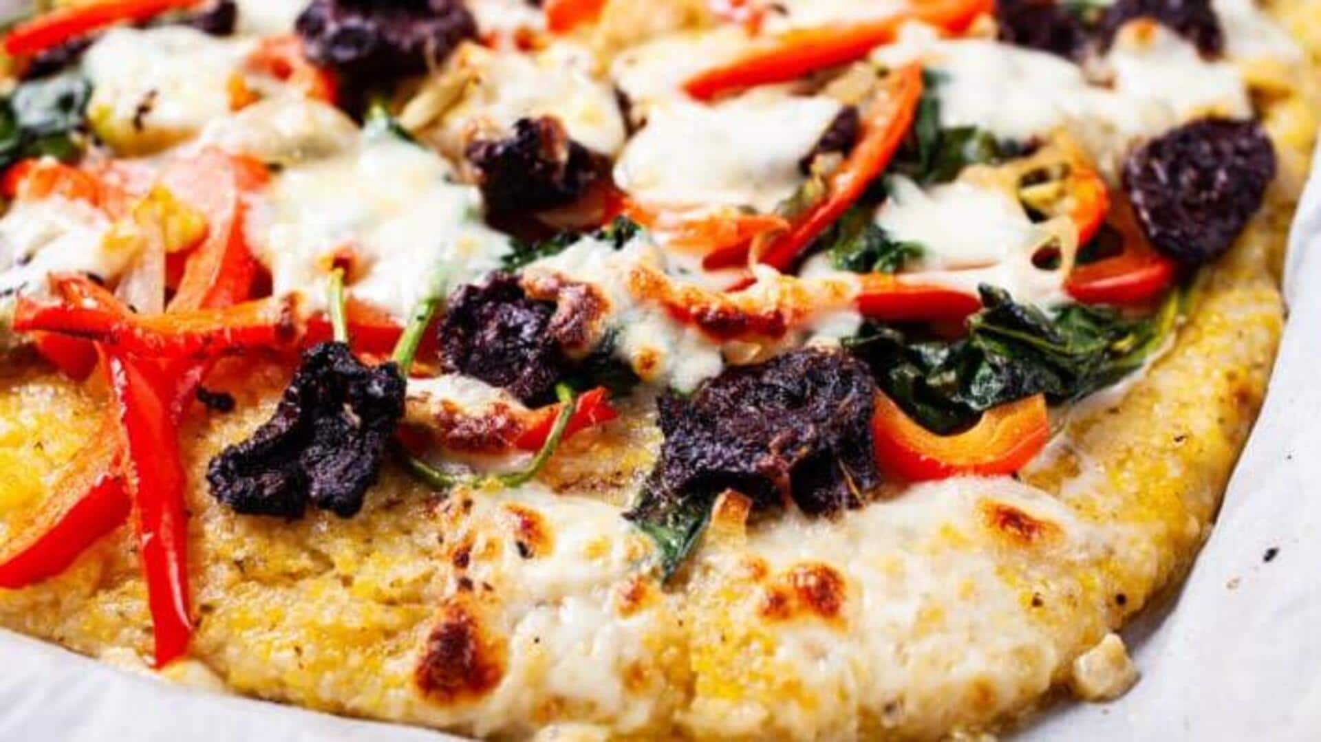 Make Italian polenta pizza at home with this recipe