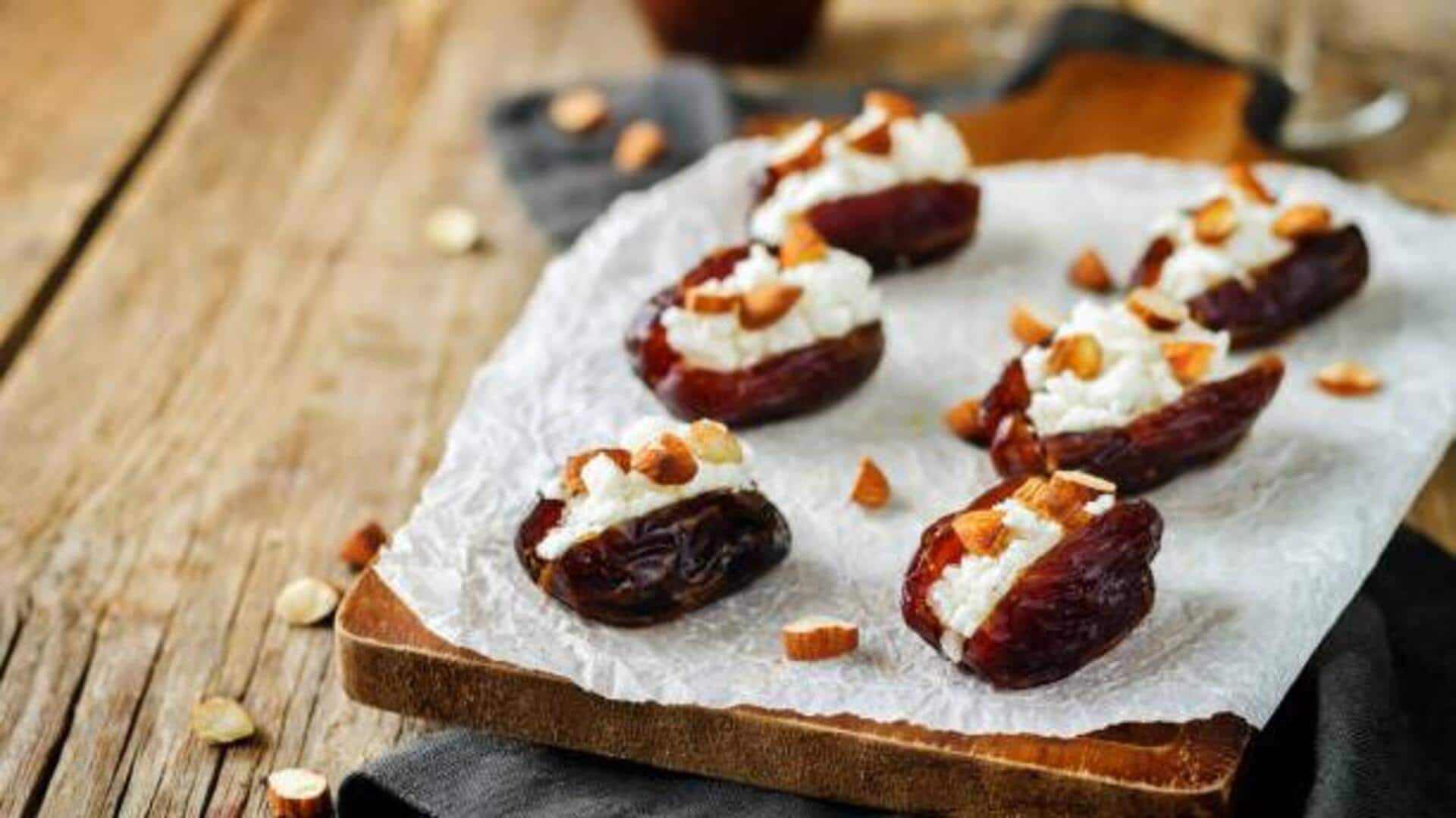 Quick breakfasts: Almond butter dates