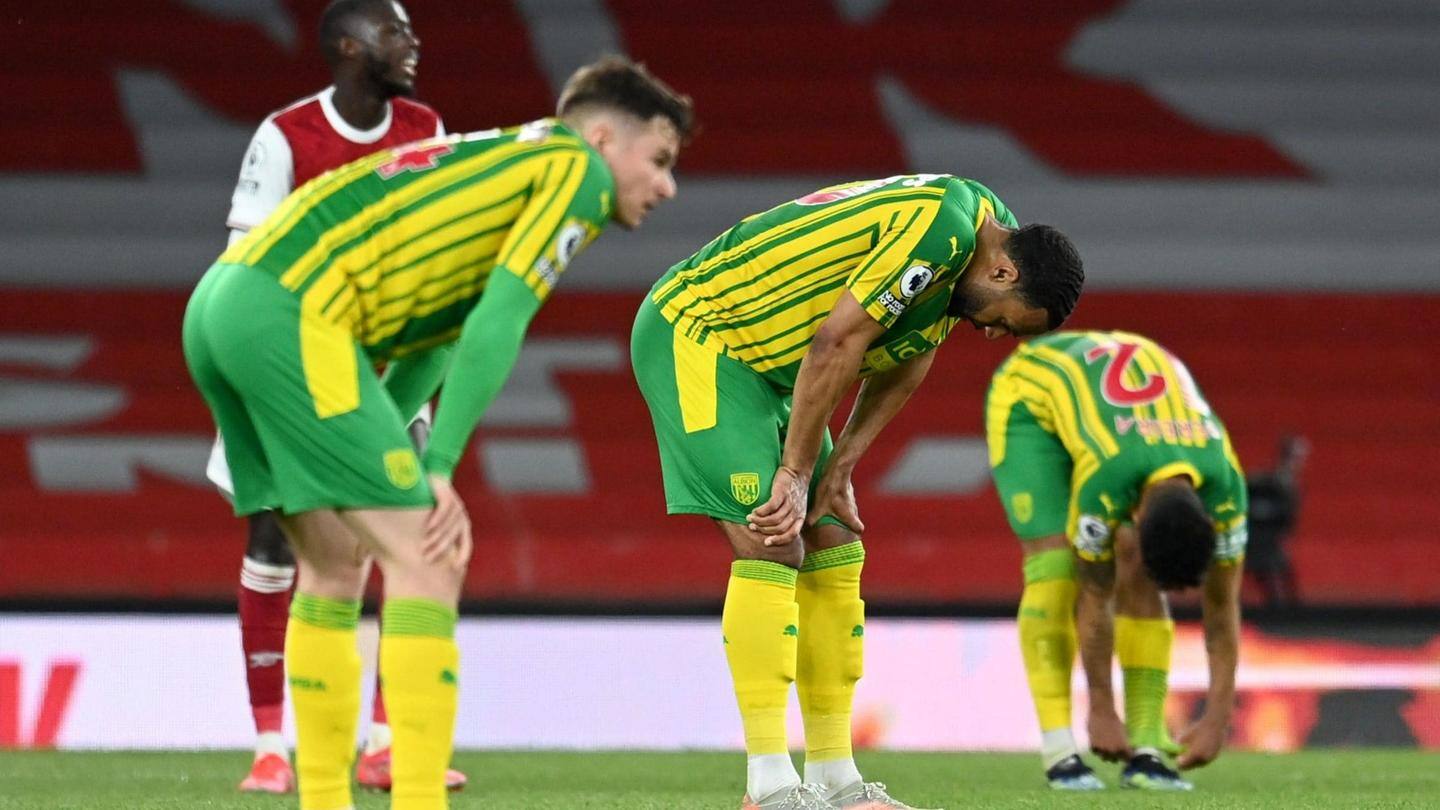 West Brom suffer relegation for the 11th time West Brom suffer relegation for the 11th time