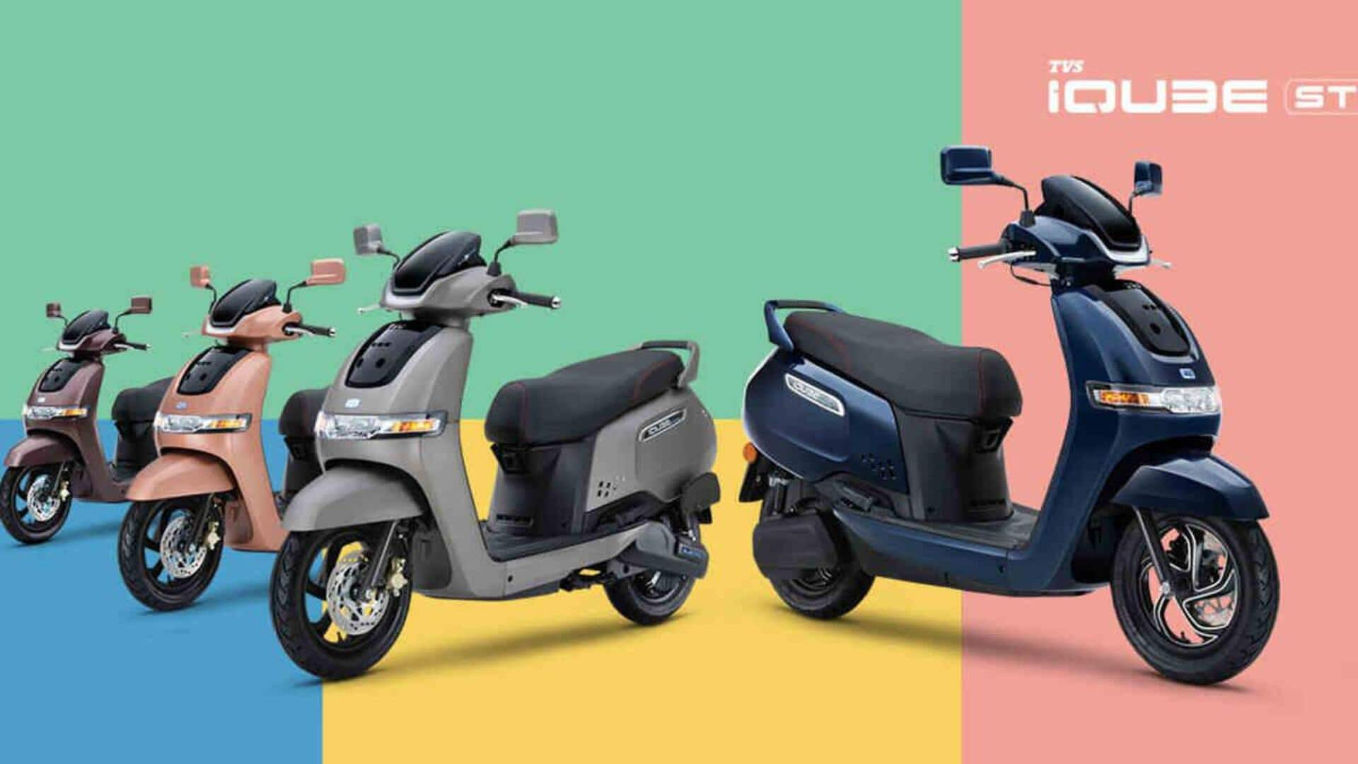 TVS's flagship iQube ST electric scooter boasts 150km of range