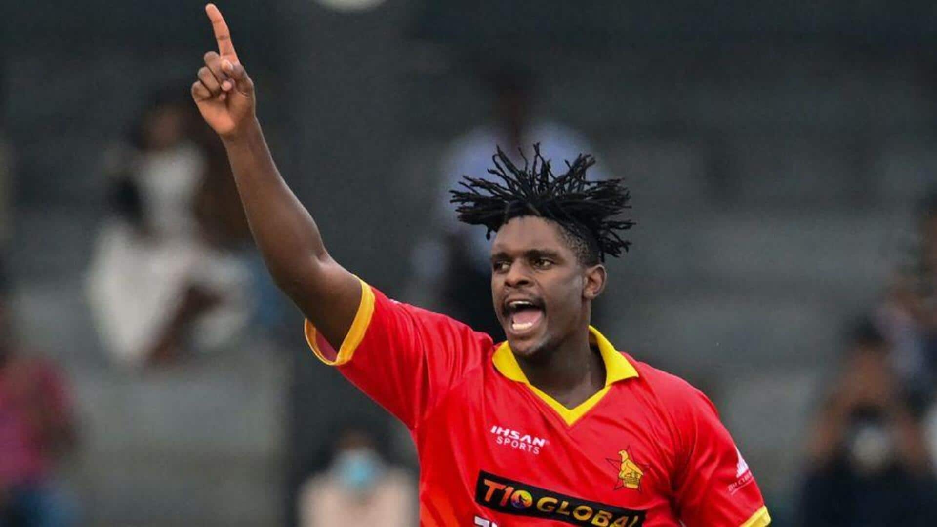Zimbabwe's Richard Ngarava records his second T20I four-fer: Key stats