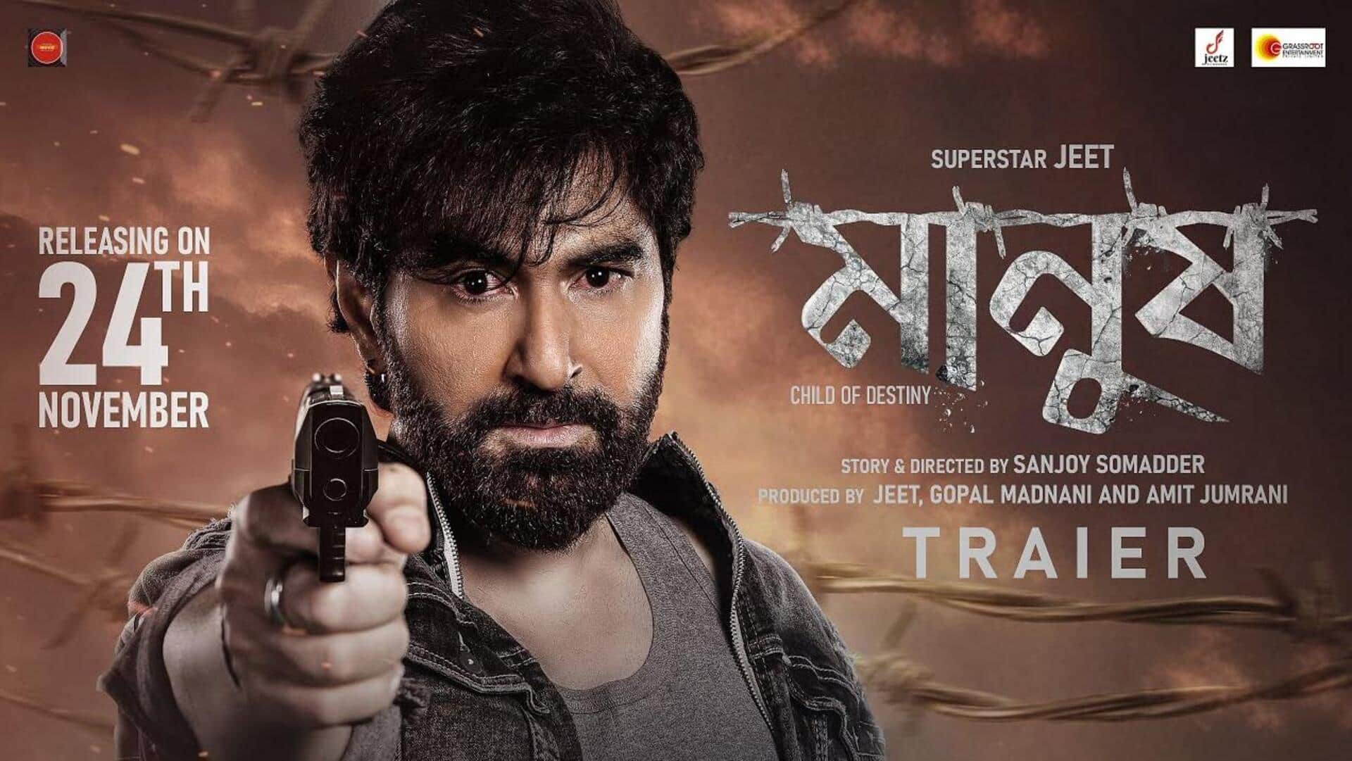 'Manush' trailer: Jeet questions your conscience in redemption crime drama
