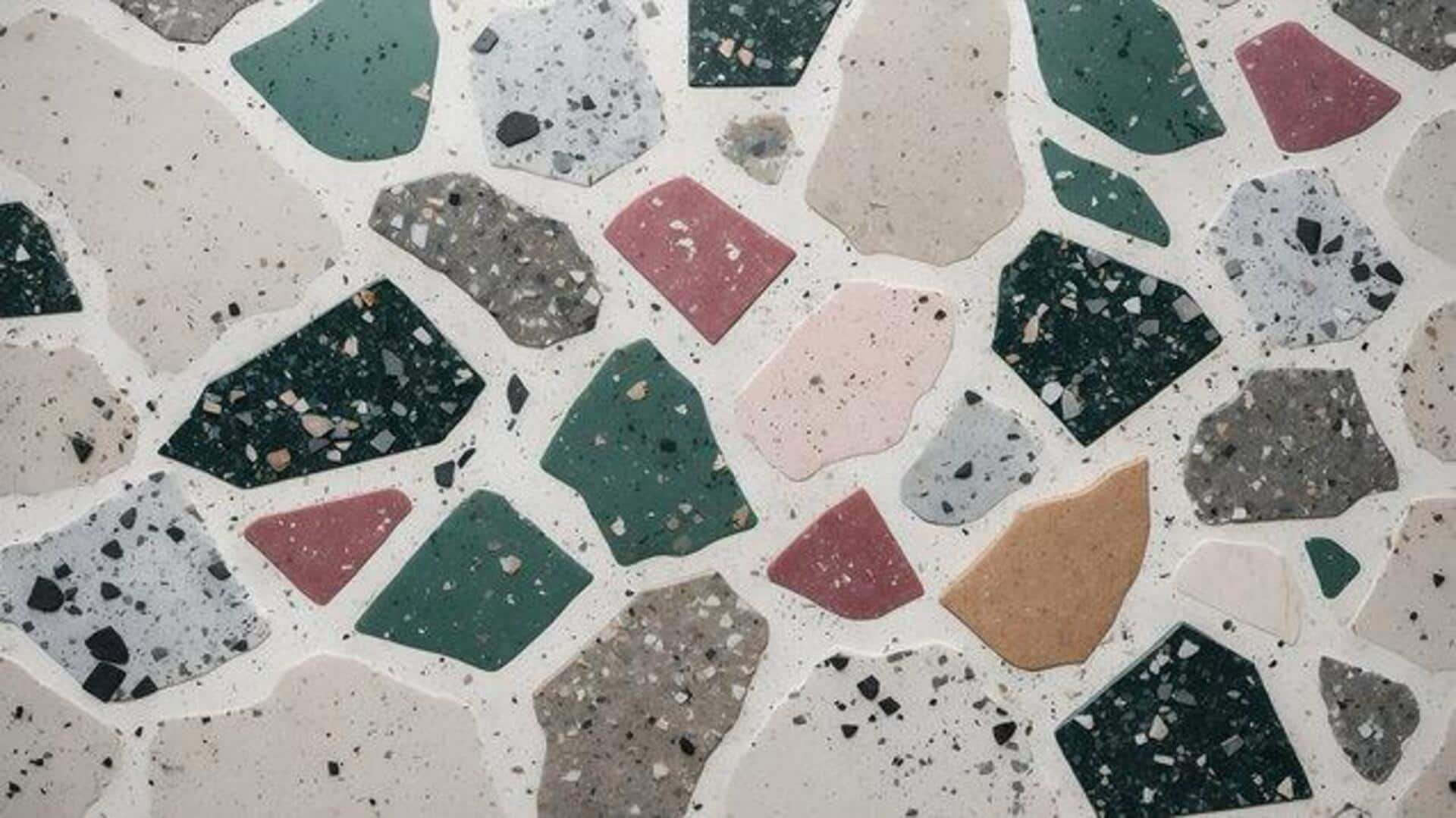 How to create terrazzo tiles at home
