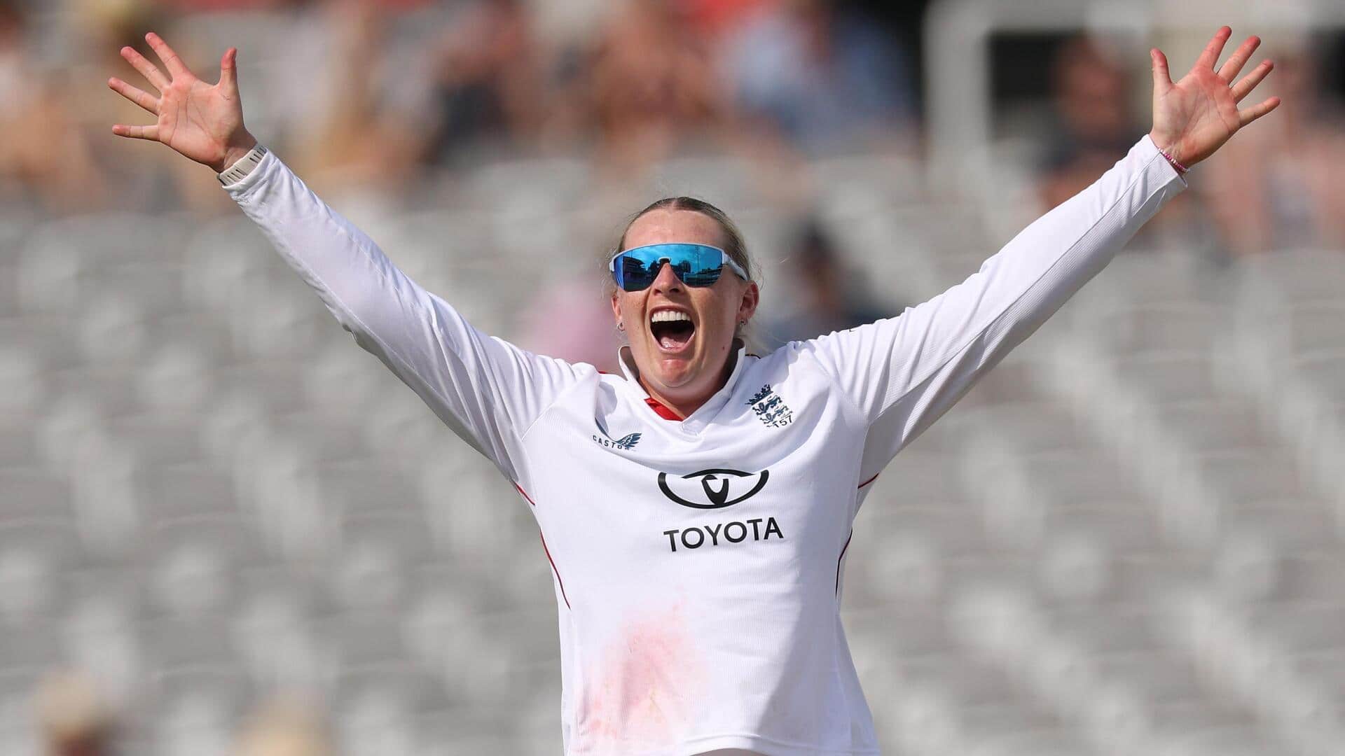 One-off Test, England's Sophie Ecclestone claims three-fer versus IND-W: Stats