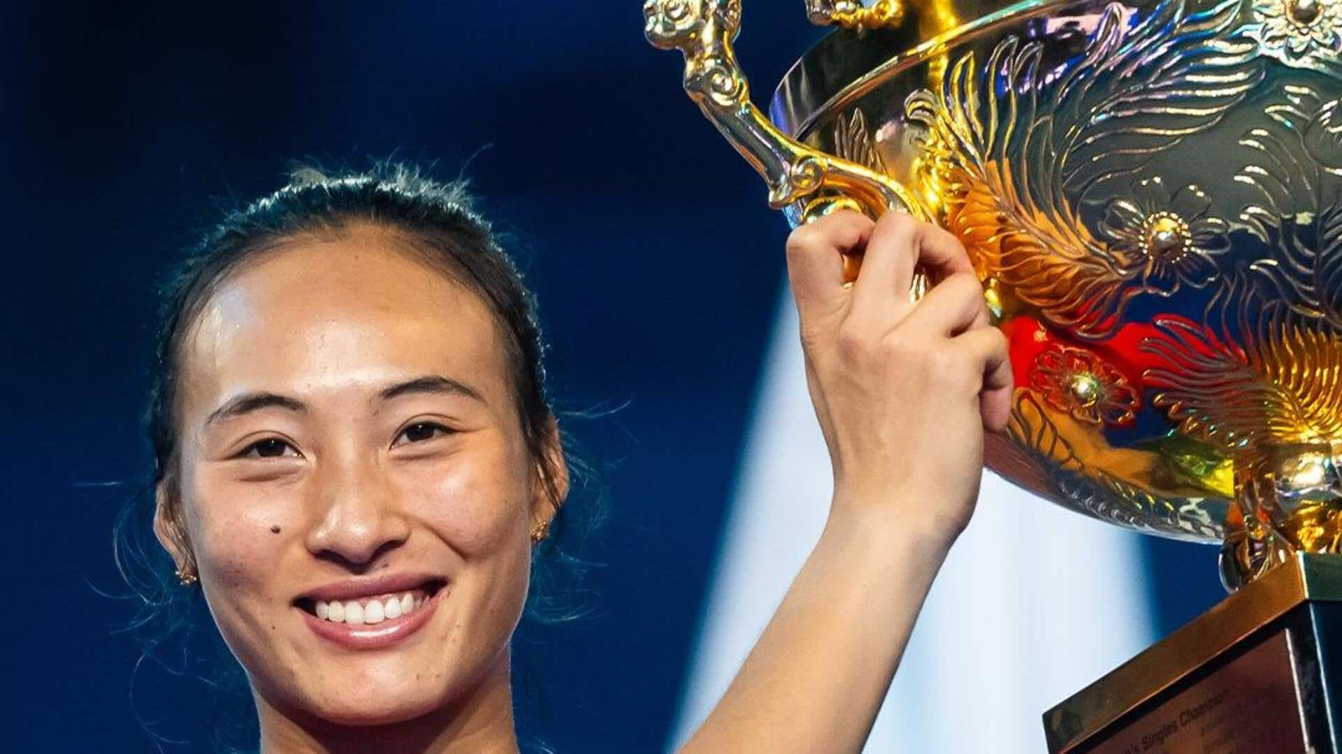 Zheng Qinwen wins her maiden WTA 1000 title: Key stats