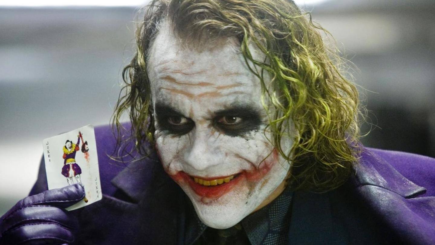 Heath Ledger and his iconic The Joker rendition Heath Ledger and his iconic The Joker rendition