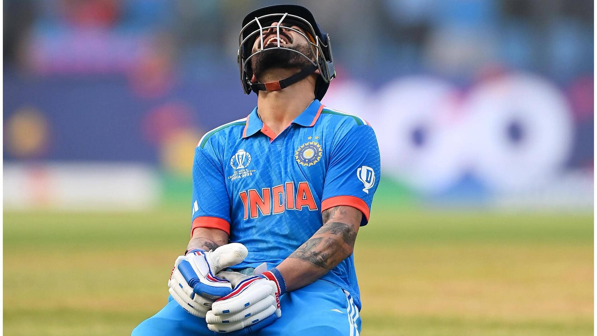 India register the highest-ever total in ODI World Cup semi-finals