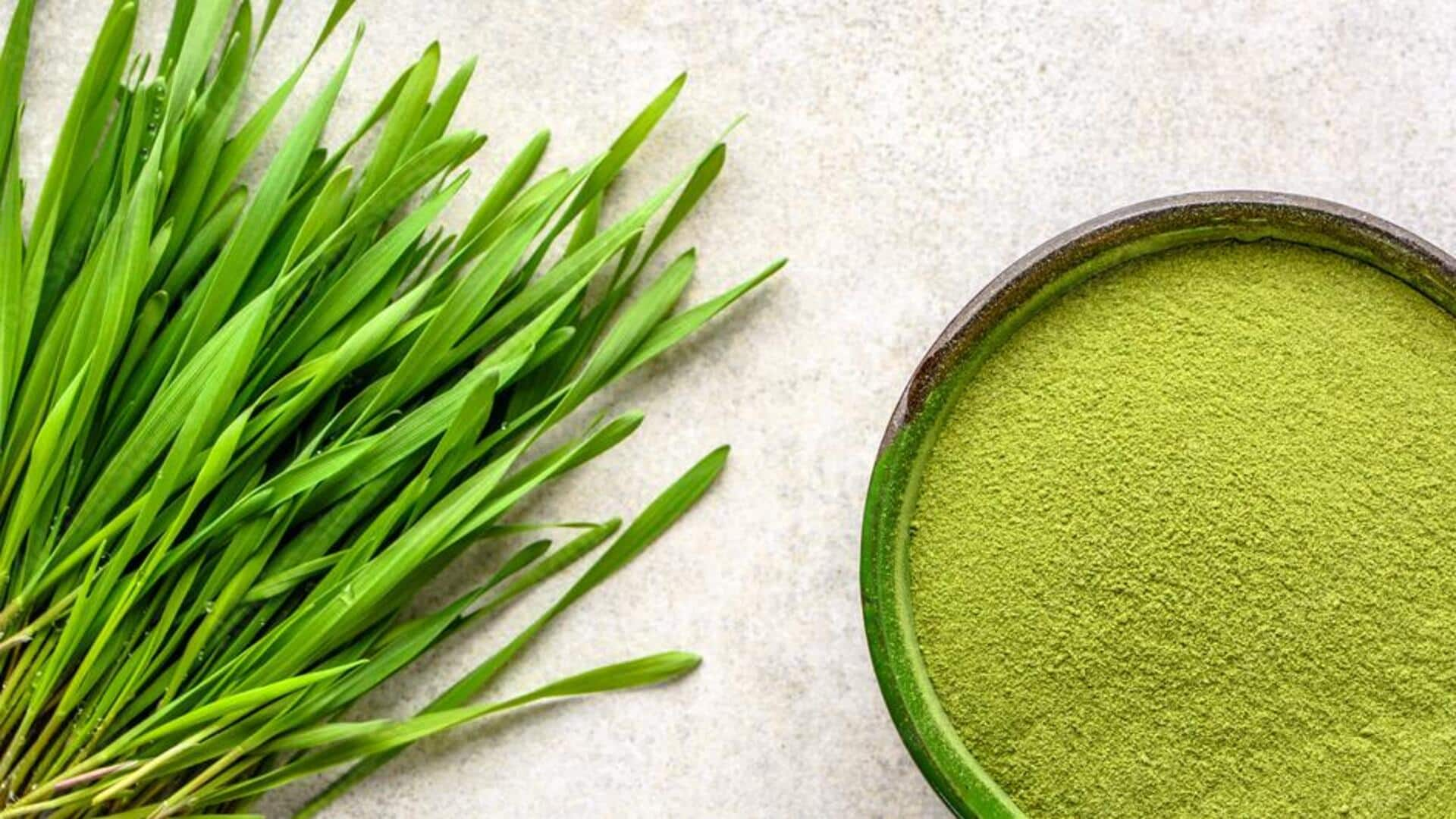 Cooking with barley grass powder