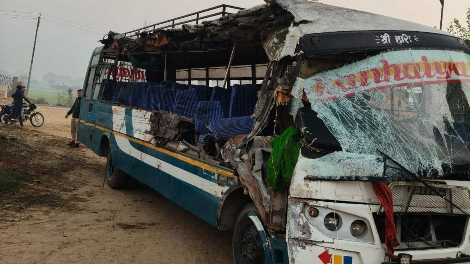 UP: 3 killed, 15 injured in head-on collision of buses