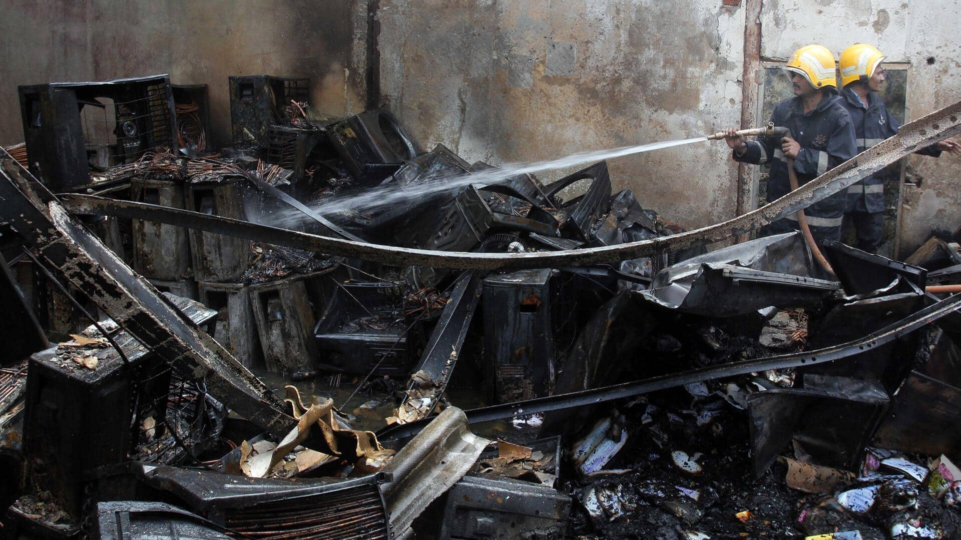 How did fire break out at Delhi's Salman Khan Gym? 