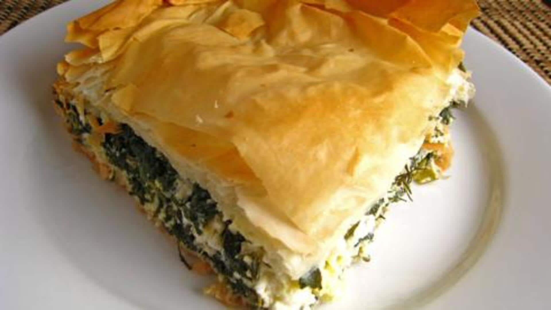 Check out this Greek spinach phyllo pie recipe