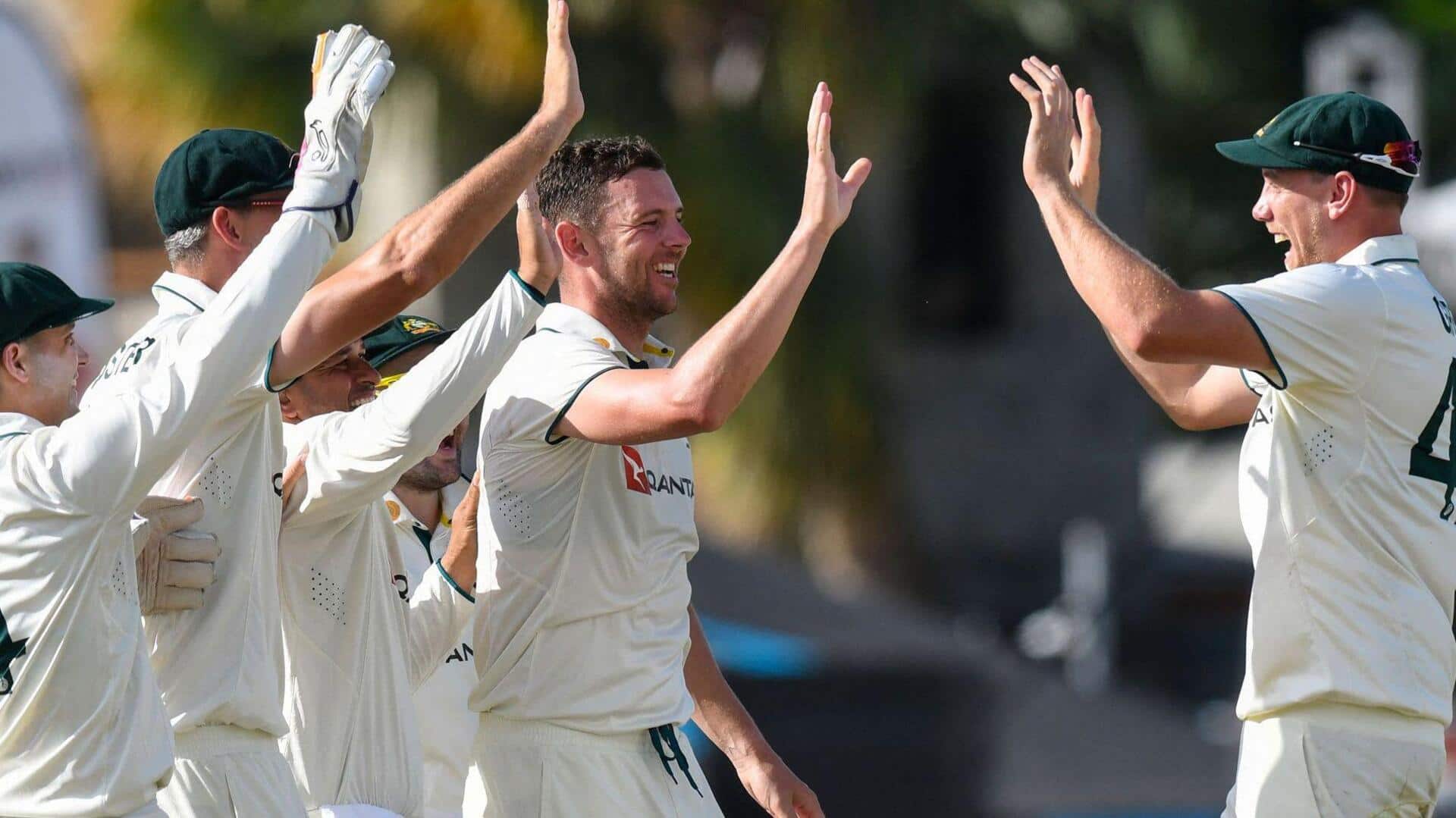 Josh Hazlewood claims his 13th five-wicket haul in Tests: Stats Josh Hazlewood claims his 13th five-wicket haul in Tests: Stats