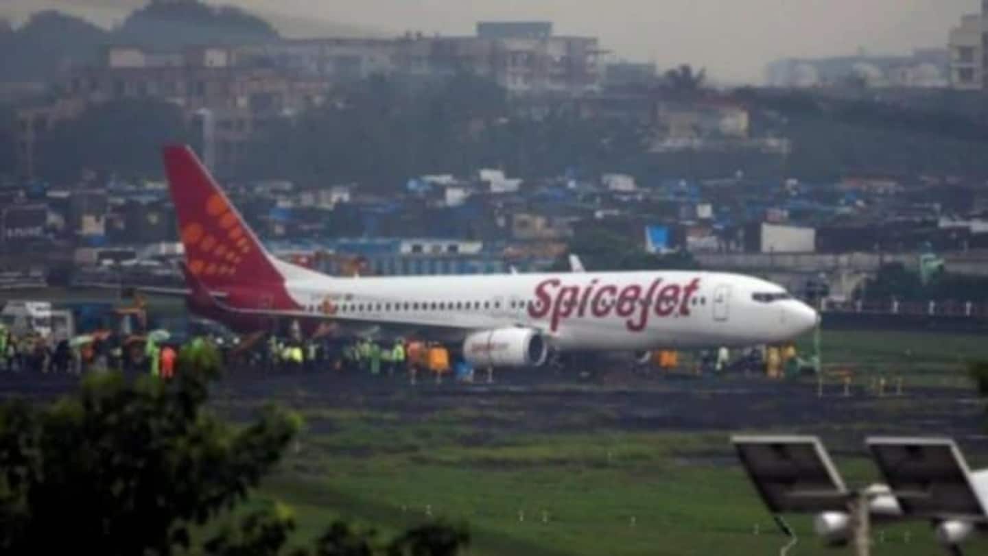SpiceJet plane makes emergency landing after wing catches fire